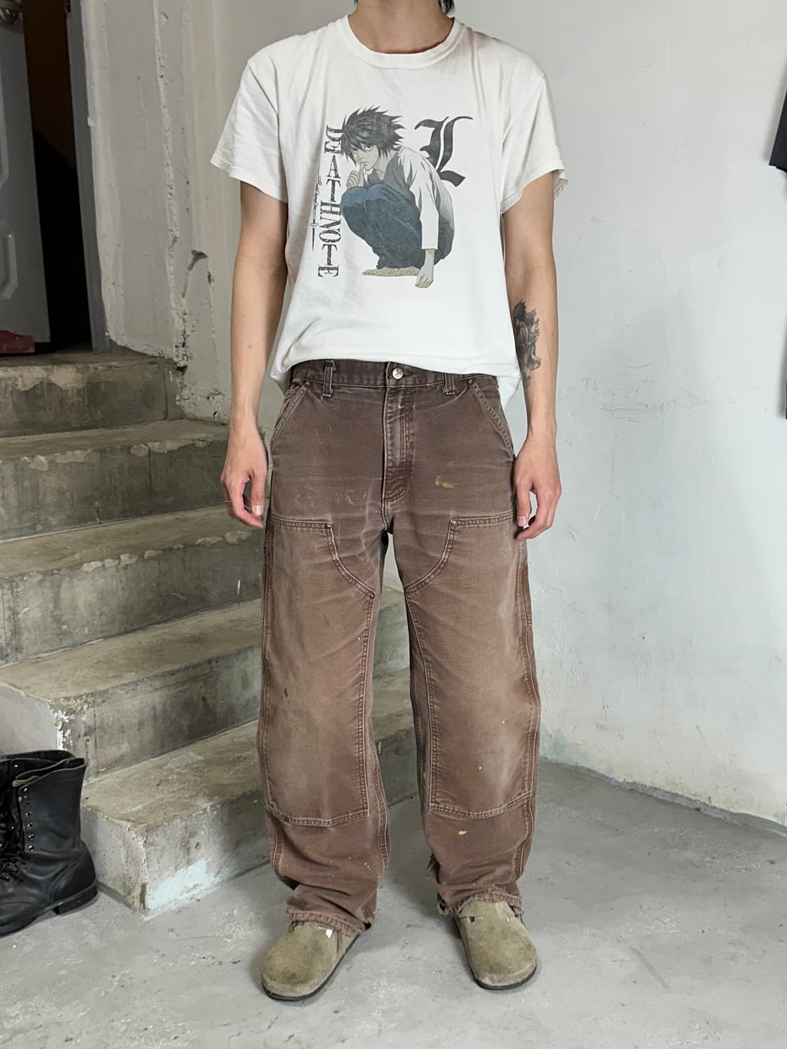 OG 칼하트 더블니 다크브라운 칼하트 B136 DKB 썩블니 상품이미지2