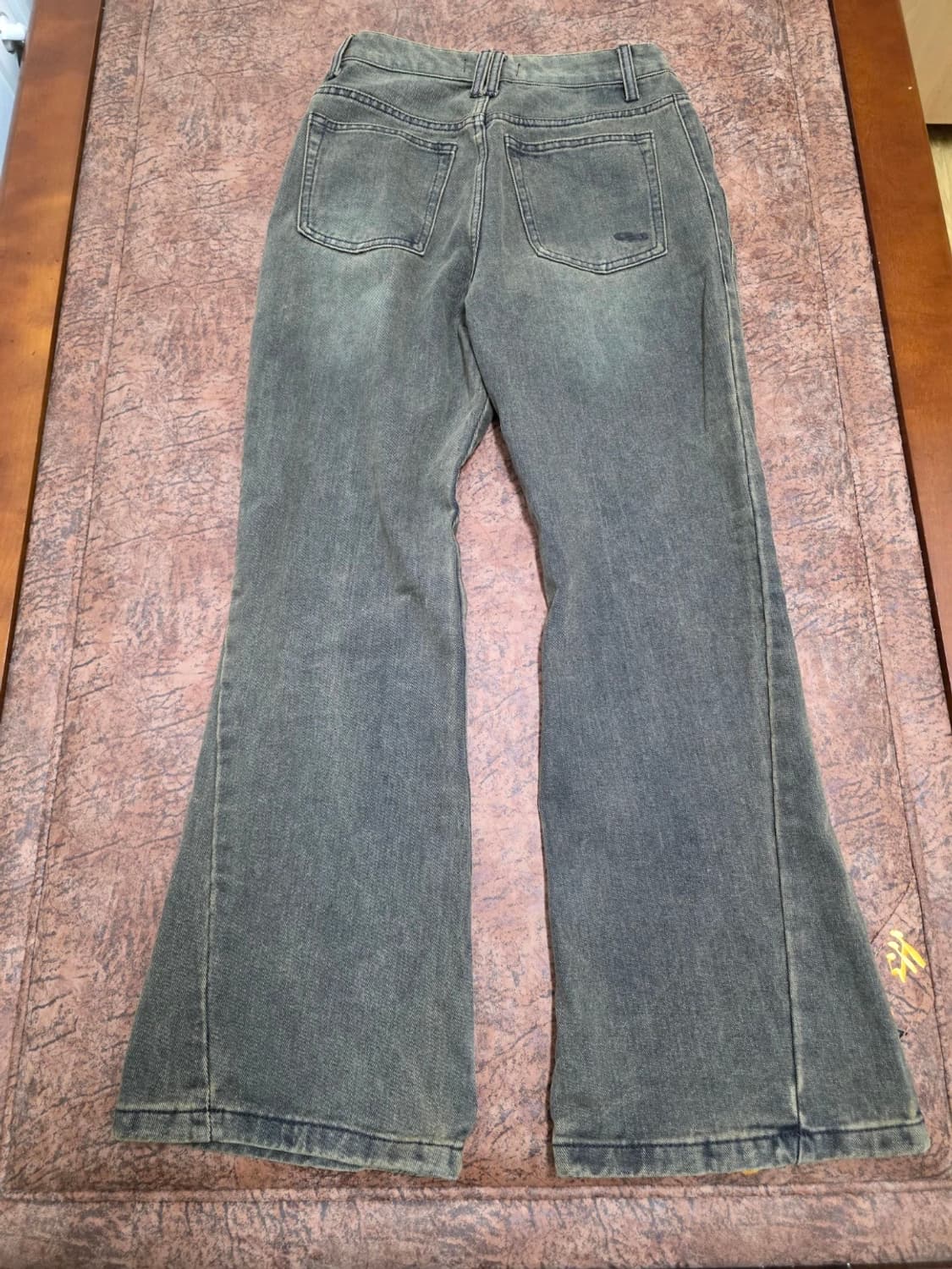 밀로아카이브 워싱 부츠컷 데님 팬츠 블랙진 28 상품이미지5