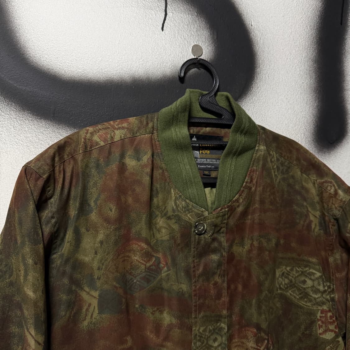 런던포그 에스닉 자카드 패턴 집업 블루종 자켓 상품이미지3