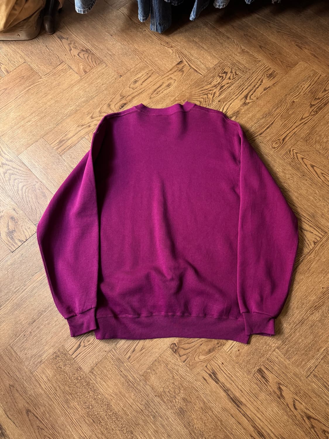 [XL]90's 러셀 Made in USA 플럼 플레인 스웻셔츠 상품이미지7