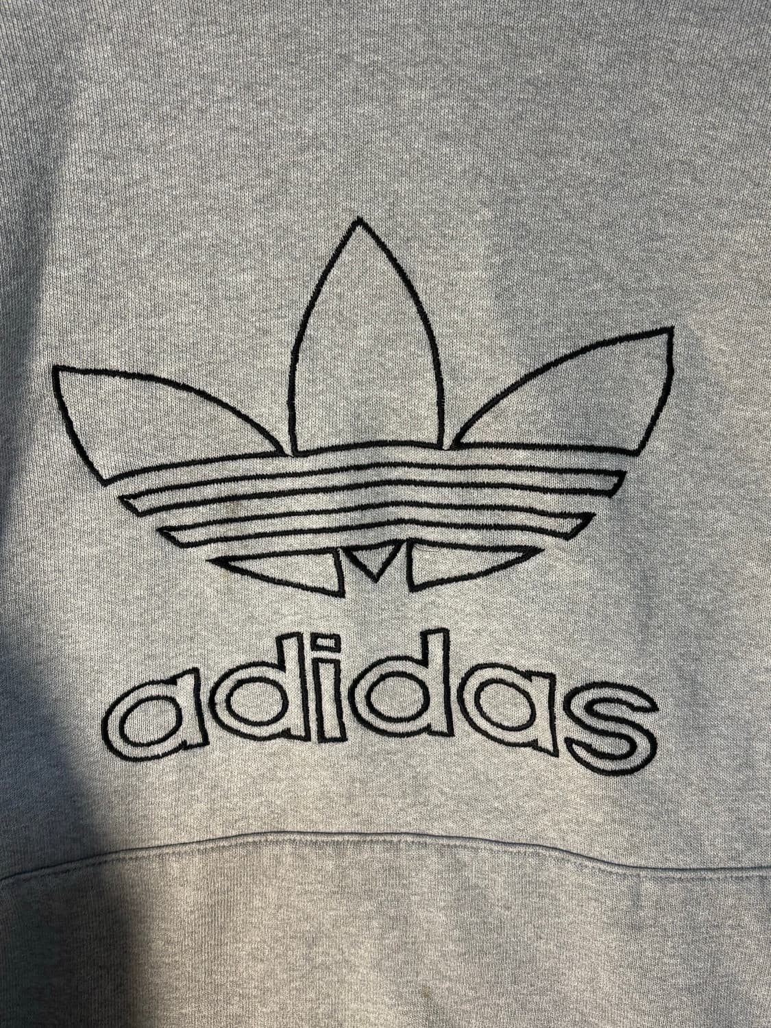 90s adidas 올드 아디다스 빈티지 트레포일 로고 후드티 상품이미지3