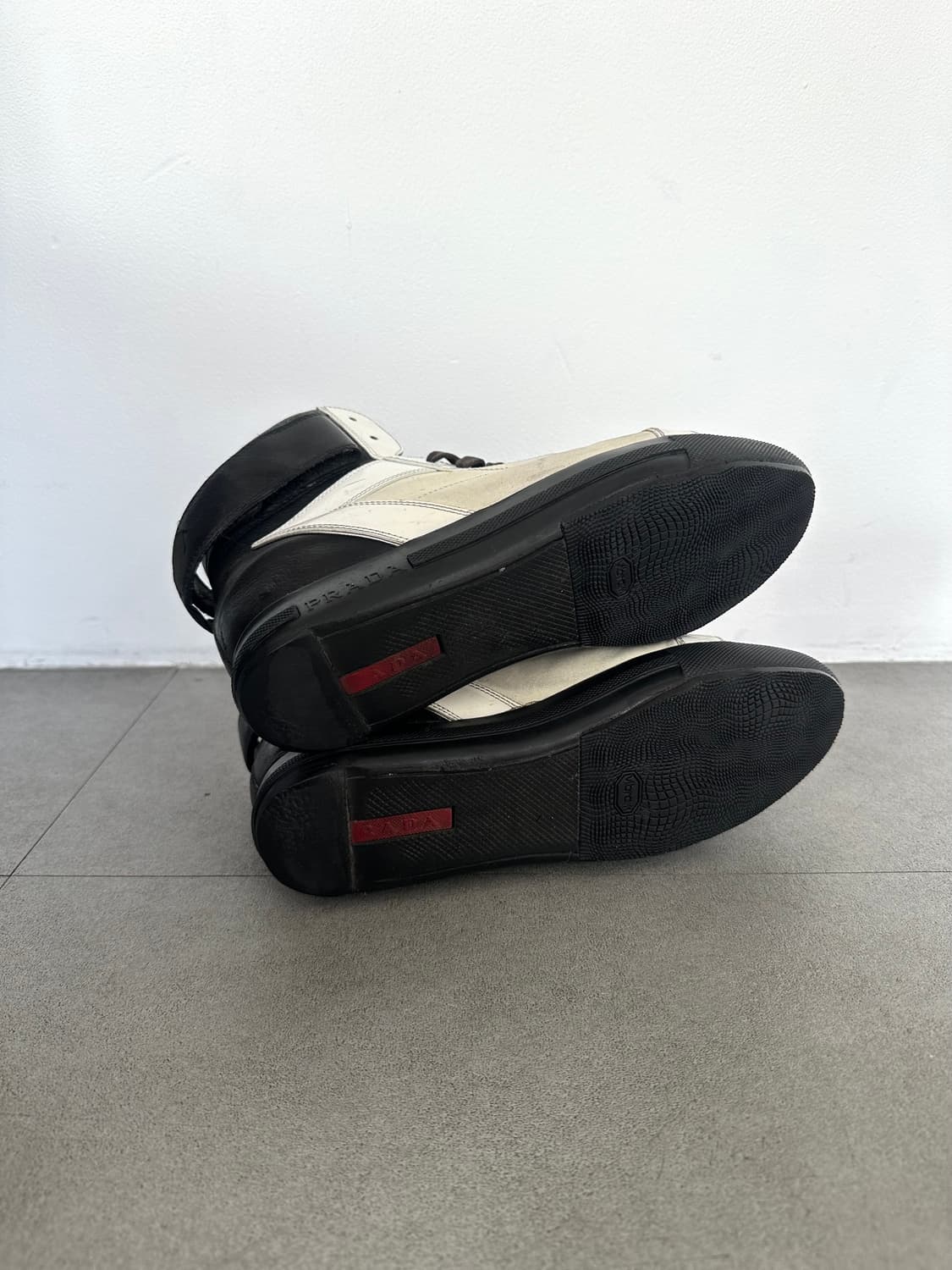 프라다 스포츠 아이보리 히든웨지 하이탑 상품이미지8