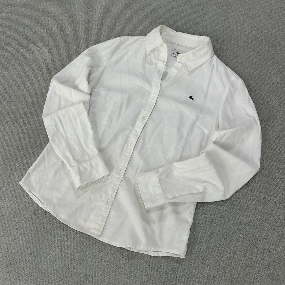 라코스테 화이트 긴팔 셔츠 s 상품이미지1