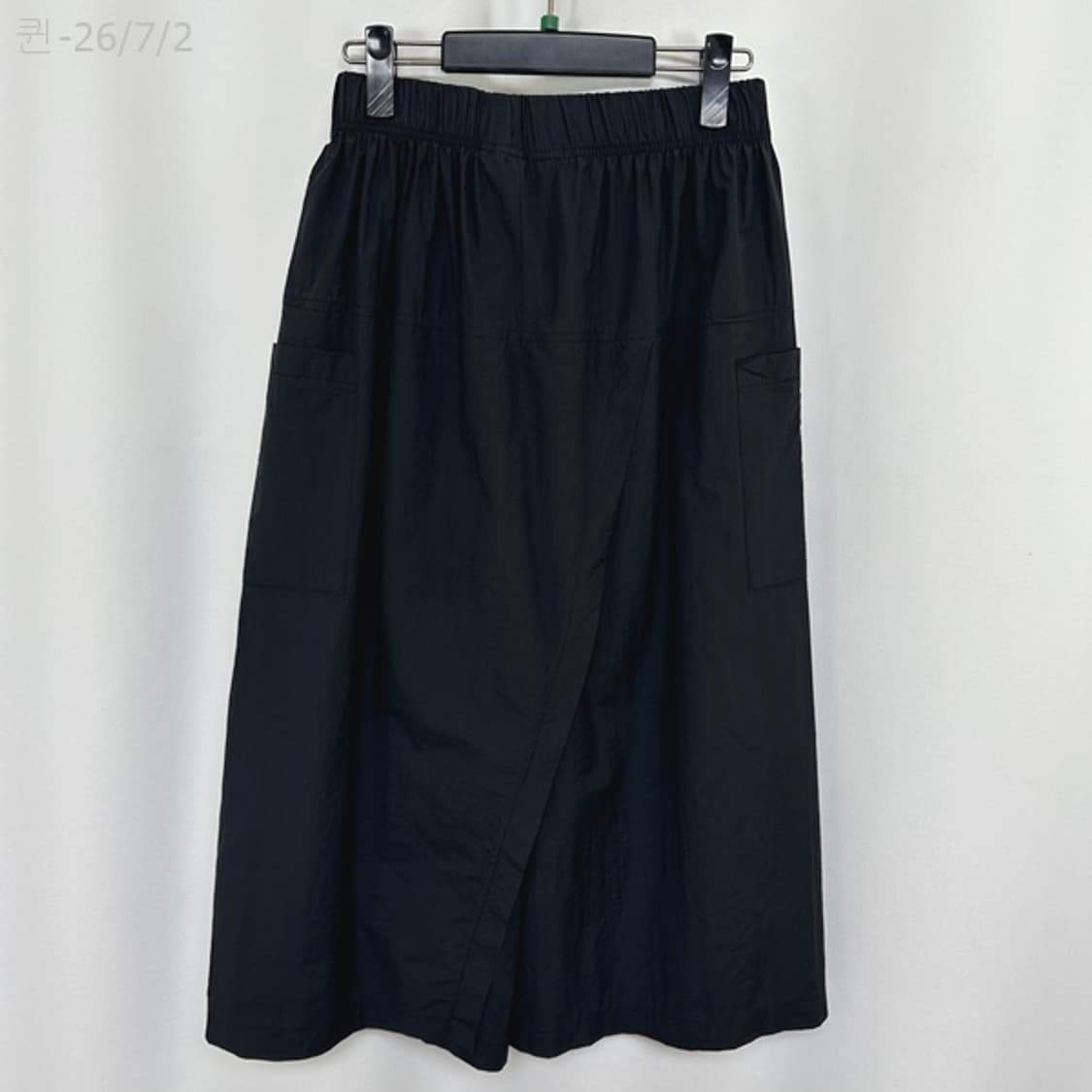 CMCUBE 여자 밴딩 통넓은 나일론바지 검정 FREE /퀸 상품이미지6