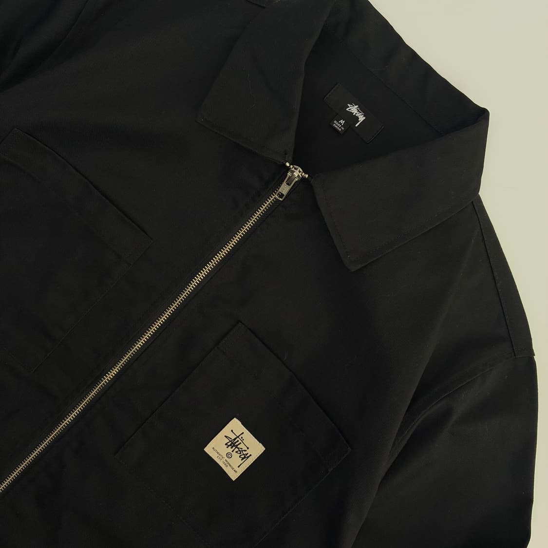 Stussy  스투시 블랙 캔버스 워크자켓 상품이미지3