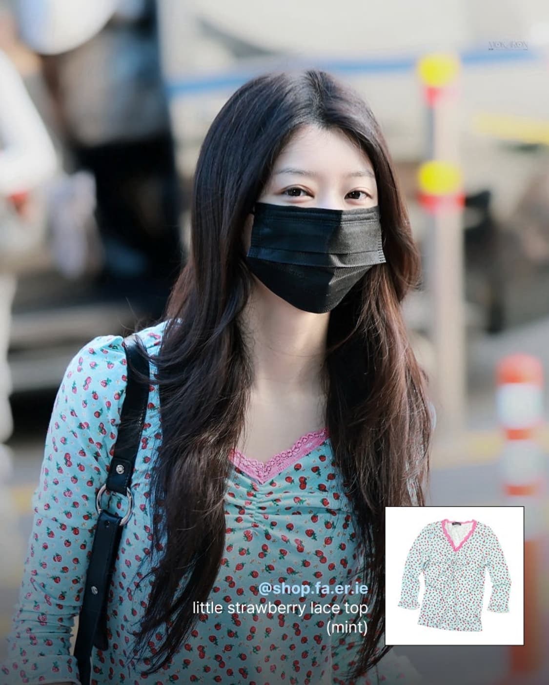샵페어리 little strawberry lace top mint 상품이미지1