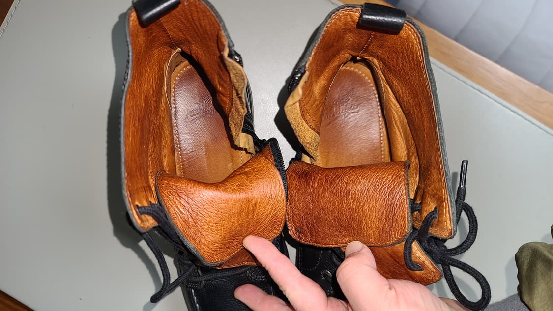 프랑스 브랜드 파토가스 천연가죽 레이스업 부츠(265), 블랙 상품이미지6