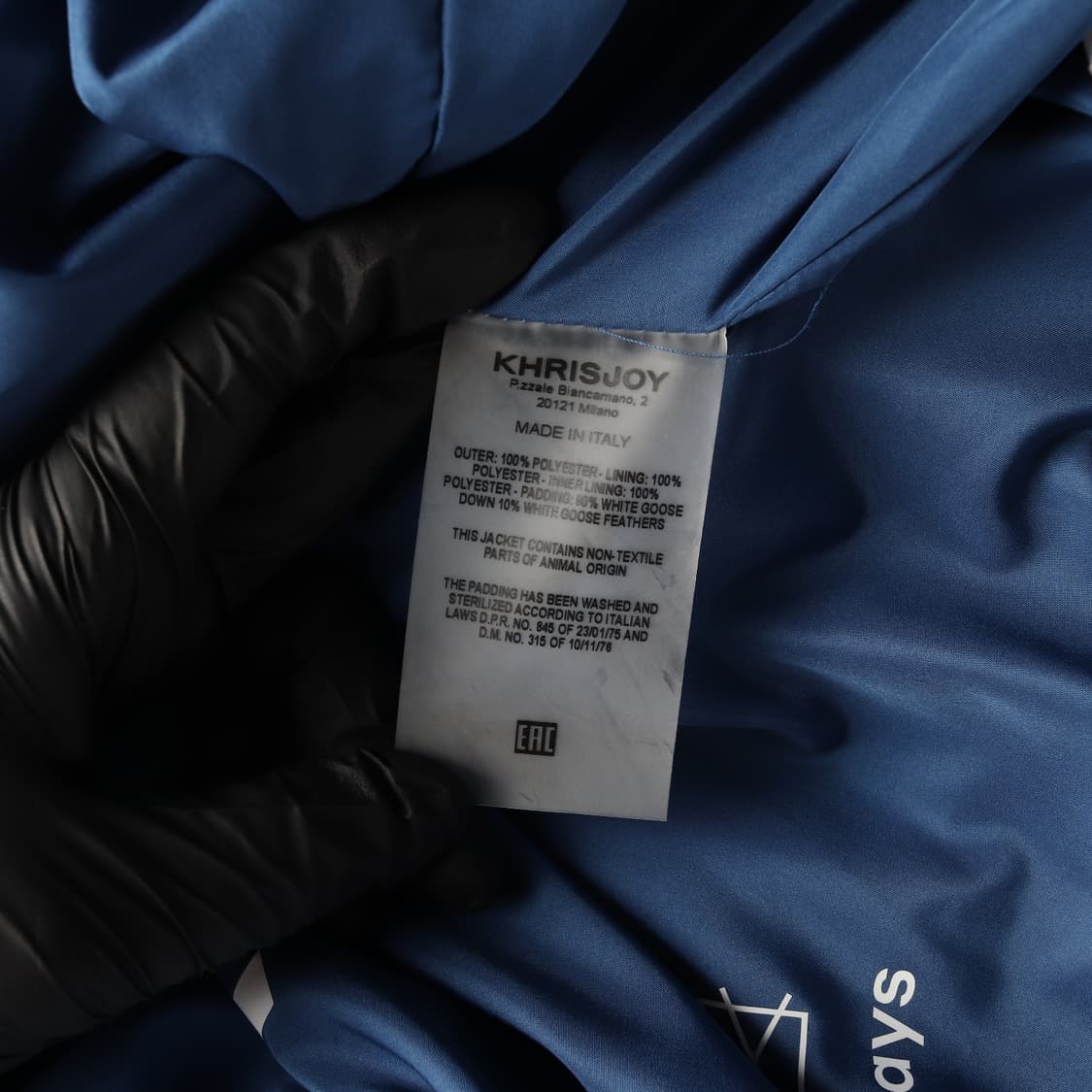 크리스조이 구스다운 아이코닉 푸퍼 재킷 숏 패딩 점퍼 블루
 상품이미지6