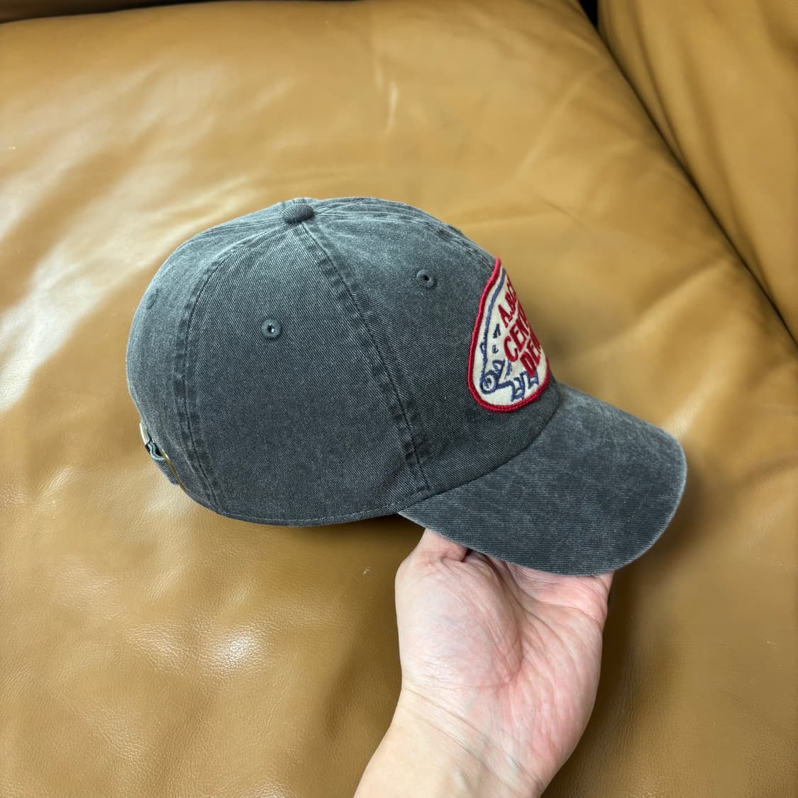 Kapital 캐피탈 오사카 한정 6패널 볼캡 모자 워시드 블랙 상품이미지3