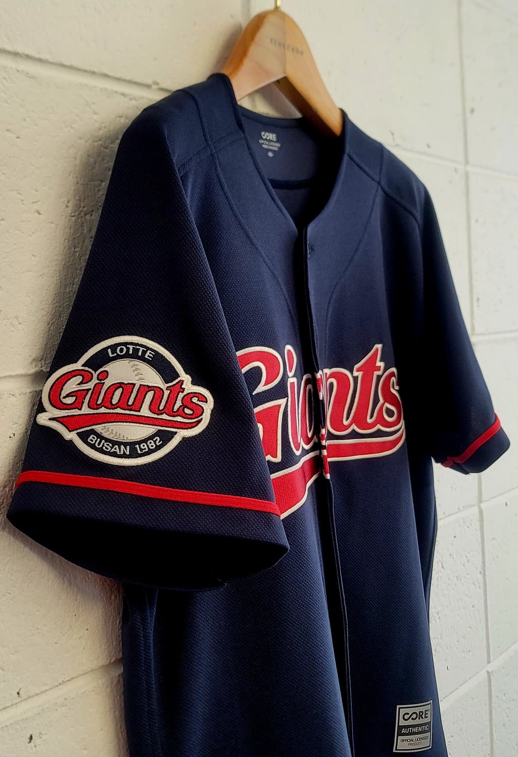 CORE(코어) 롯데자이언츠 원정 어센틱 유니폼 판매 상품이미지5