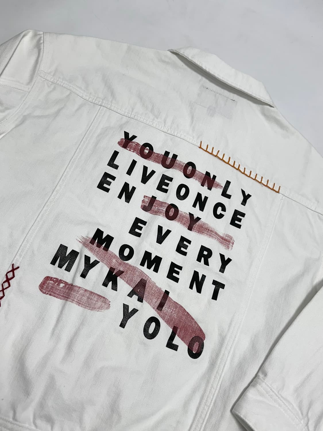 카이아크만 화이트 코튼 트러커 자켓 상품이미지5