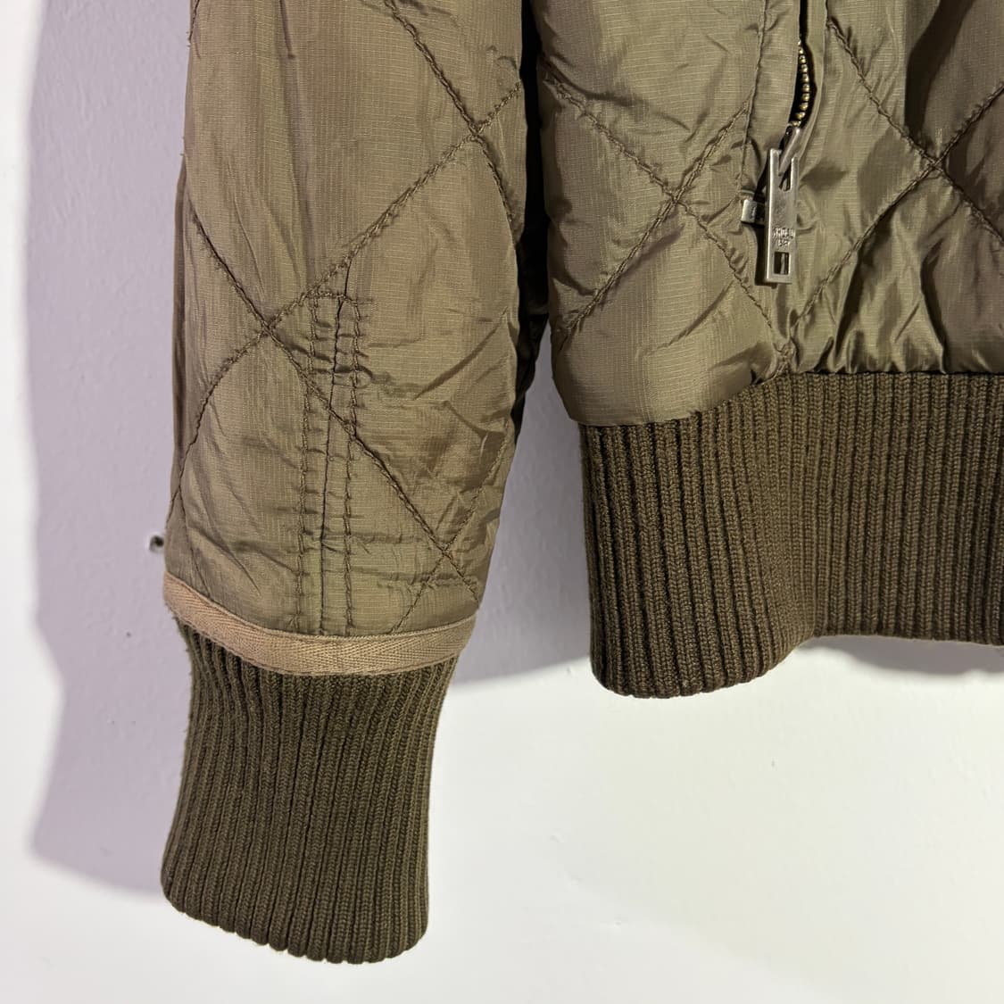 WHOAU 후아유 퀼팅 카키 집업 자켓 (L) 상품이미지2