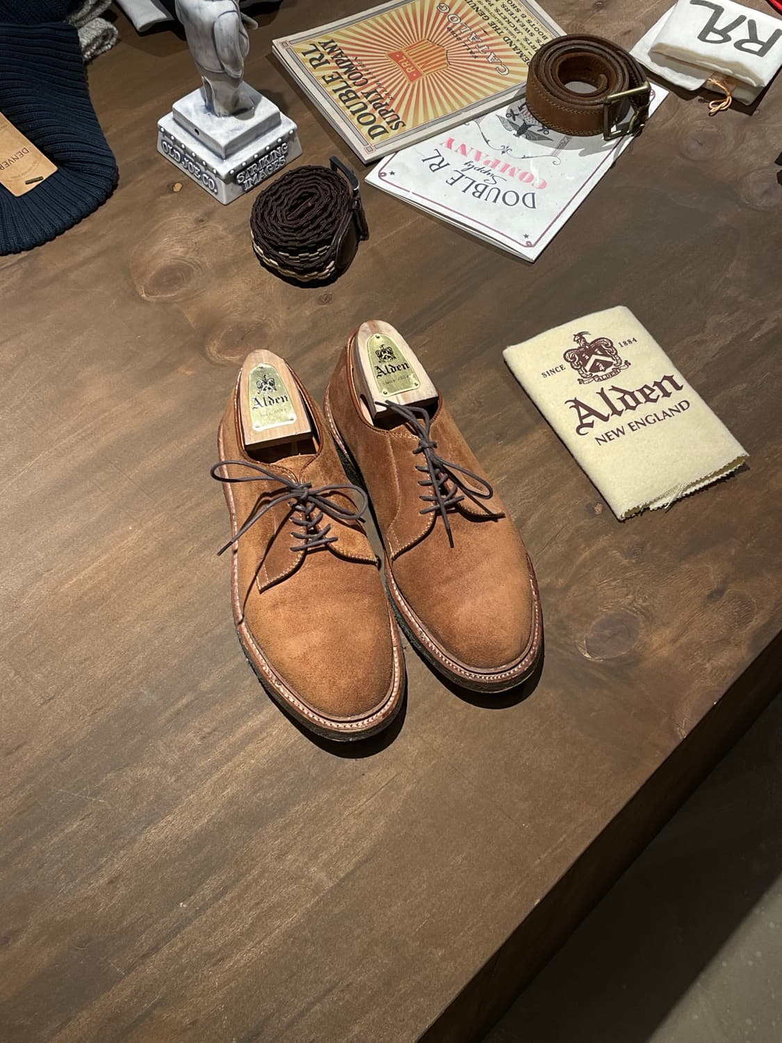 Alden 알든 스너프 스웨이드 플레인토 판매 rrl 상품이미지9