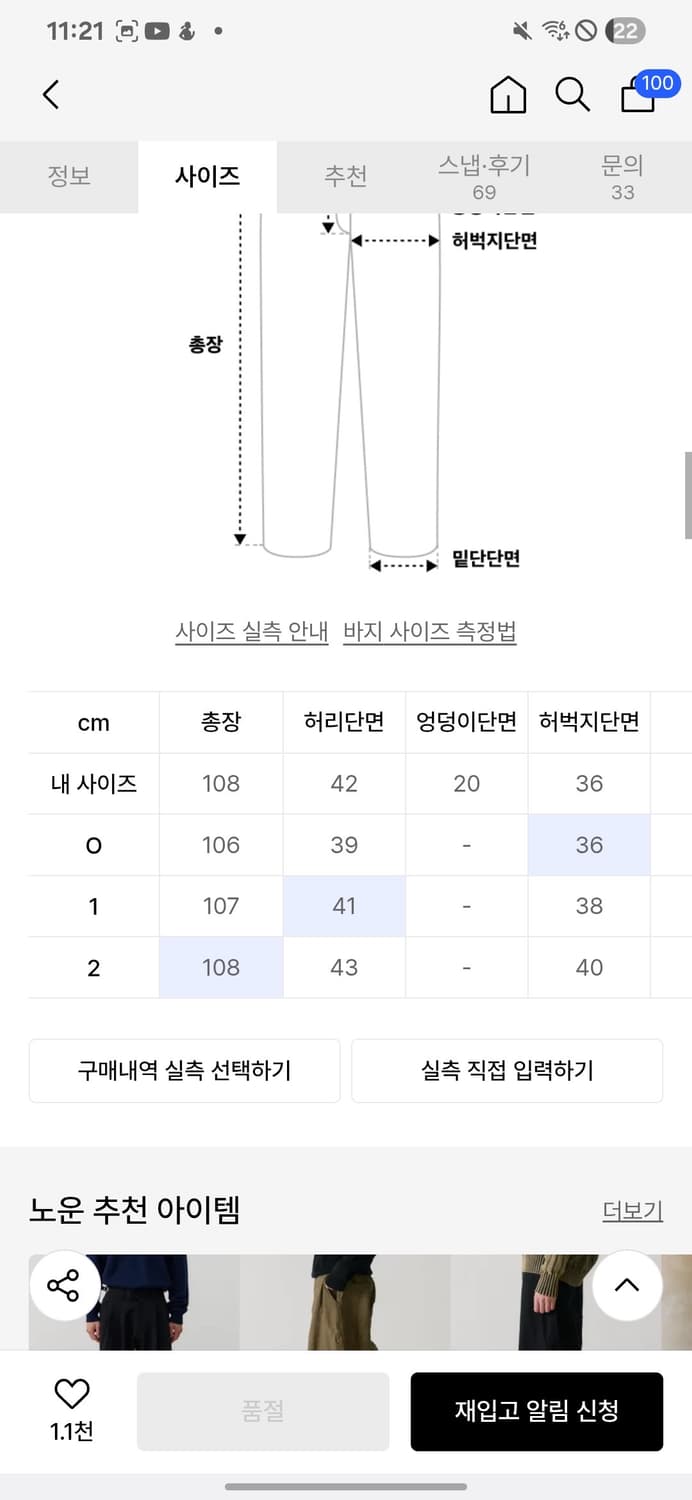 노운 카고 팬츠 상품이미지2