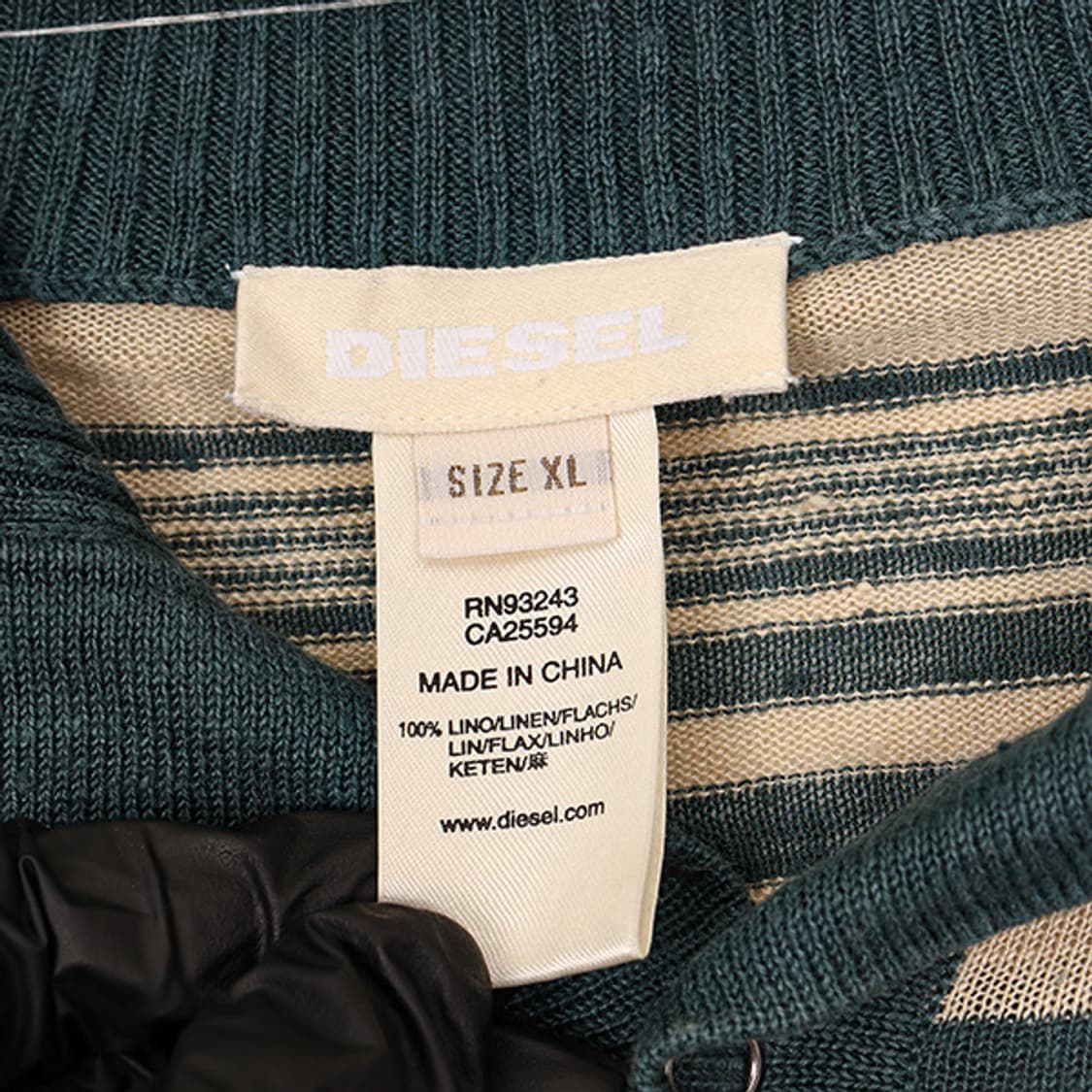 Diesel 스트라이프 카라 니트 (XL) 상품이미지7