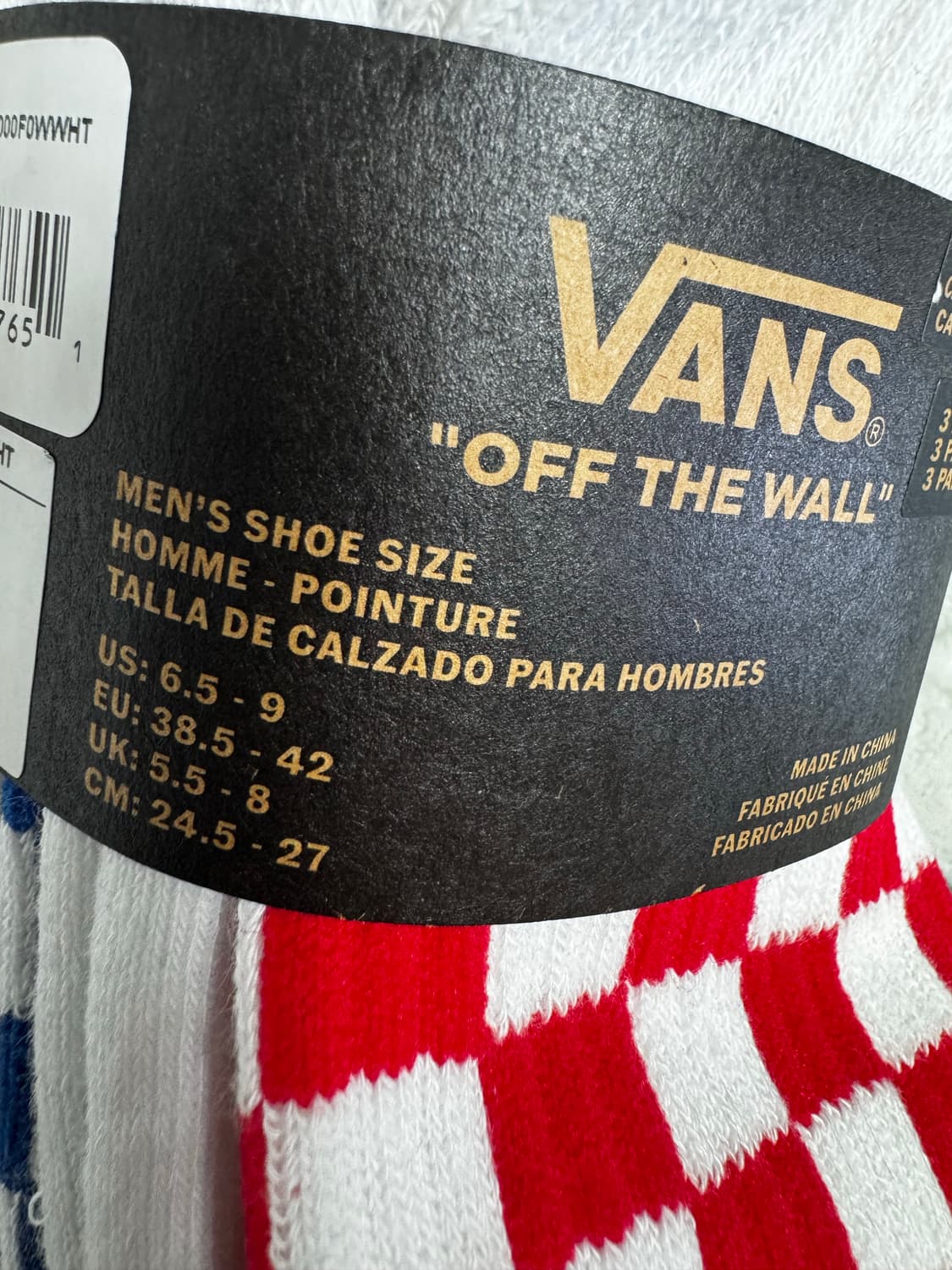 Vans 클래식 체커 크루 삭스 상품이미지4