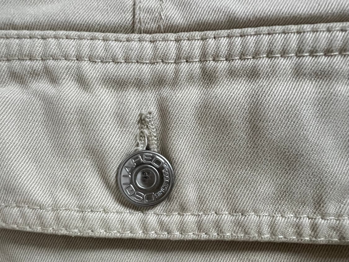 디스퀘어드2 베이지 면 반바지 46사이즈 택채상품 상품이미지4