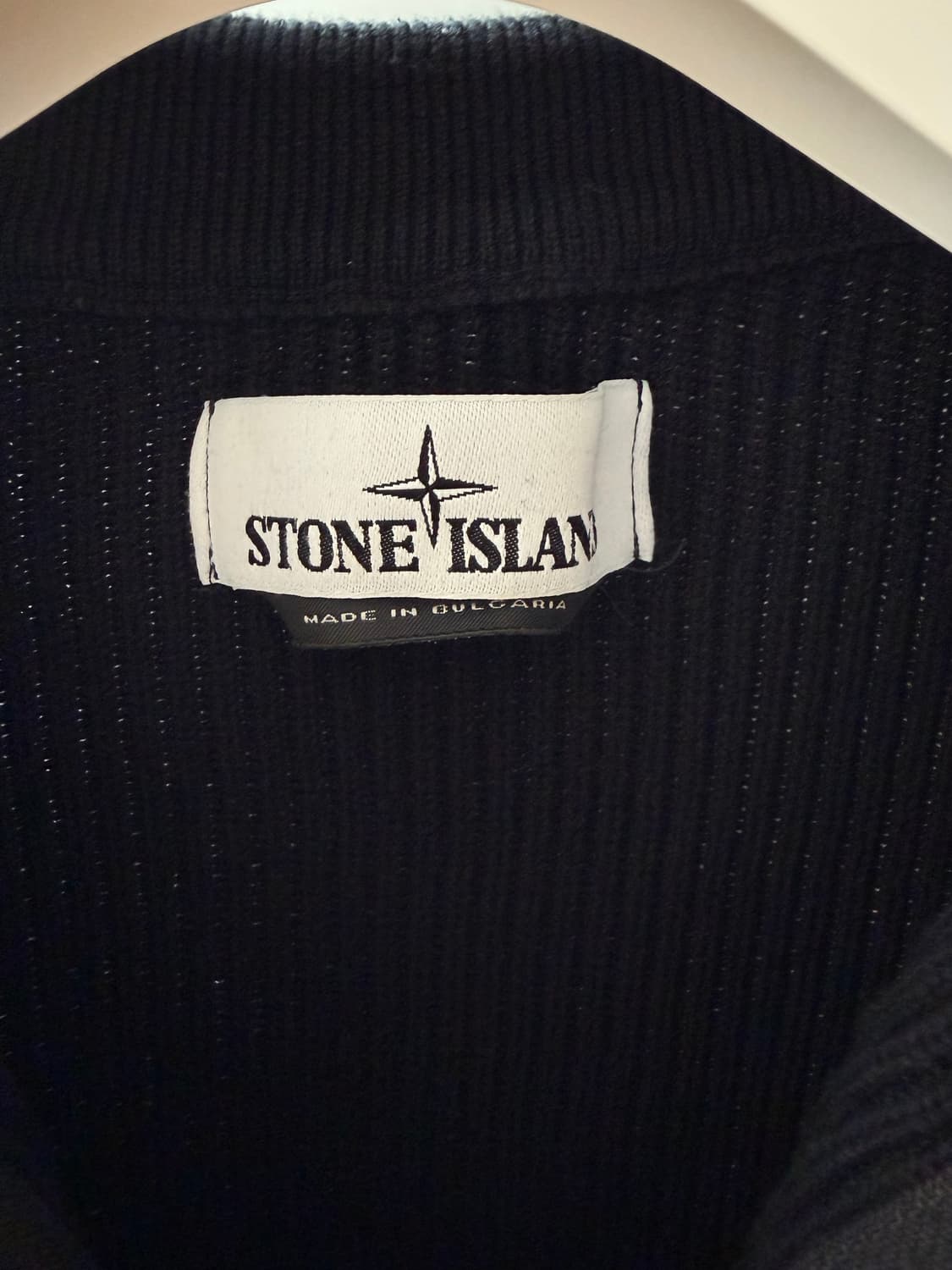 [M] 스톤아일랜드 블랙 니트 집업 상품이미지4