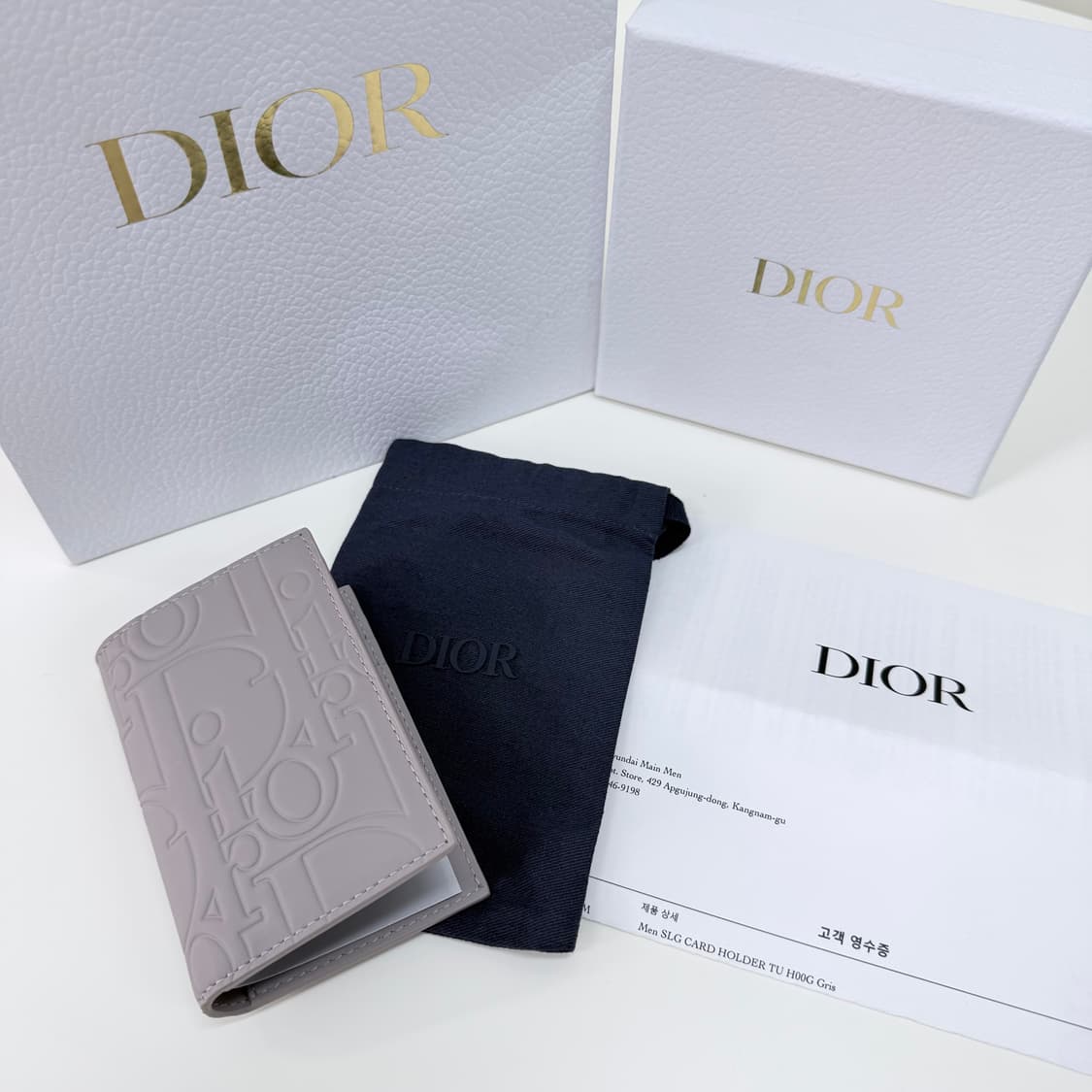 [미사용/선물가능] 디올 그래비티 레더 오거나이저 카드지갑 트리아농 상품이미지8