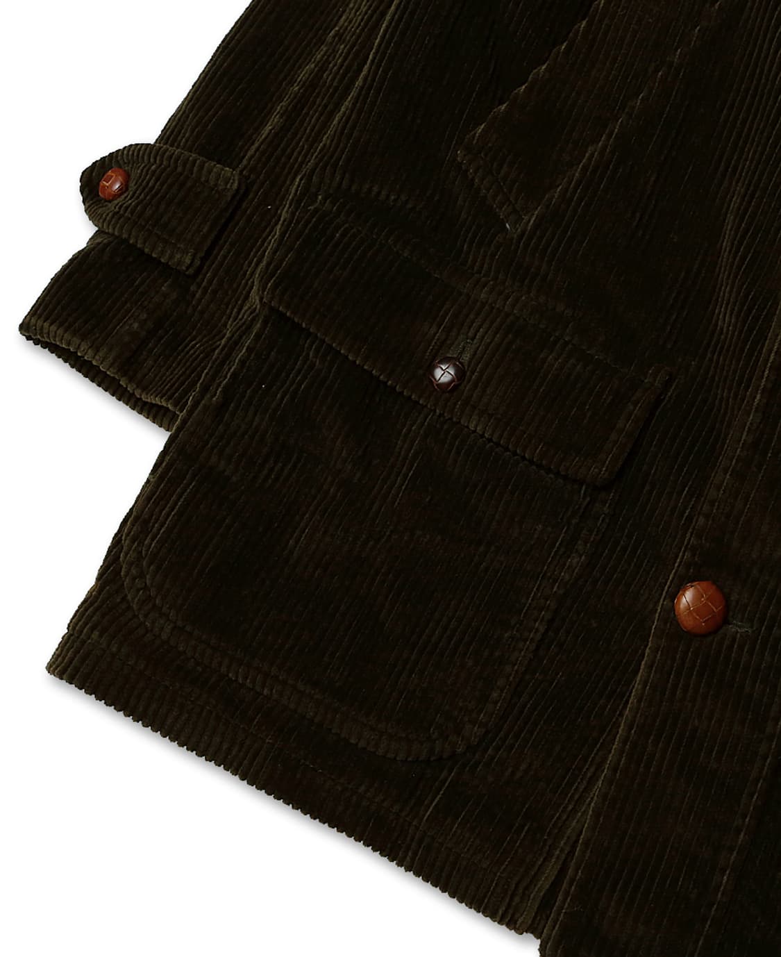 발스타리노 [Valstarino] 다크 카키 코듀로이 롱 필드자켓 이태리 상품이미지3