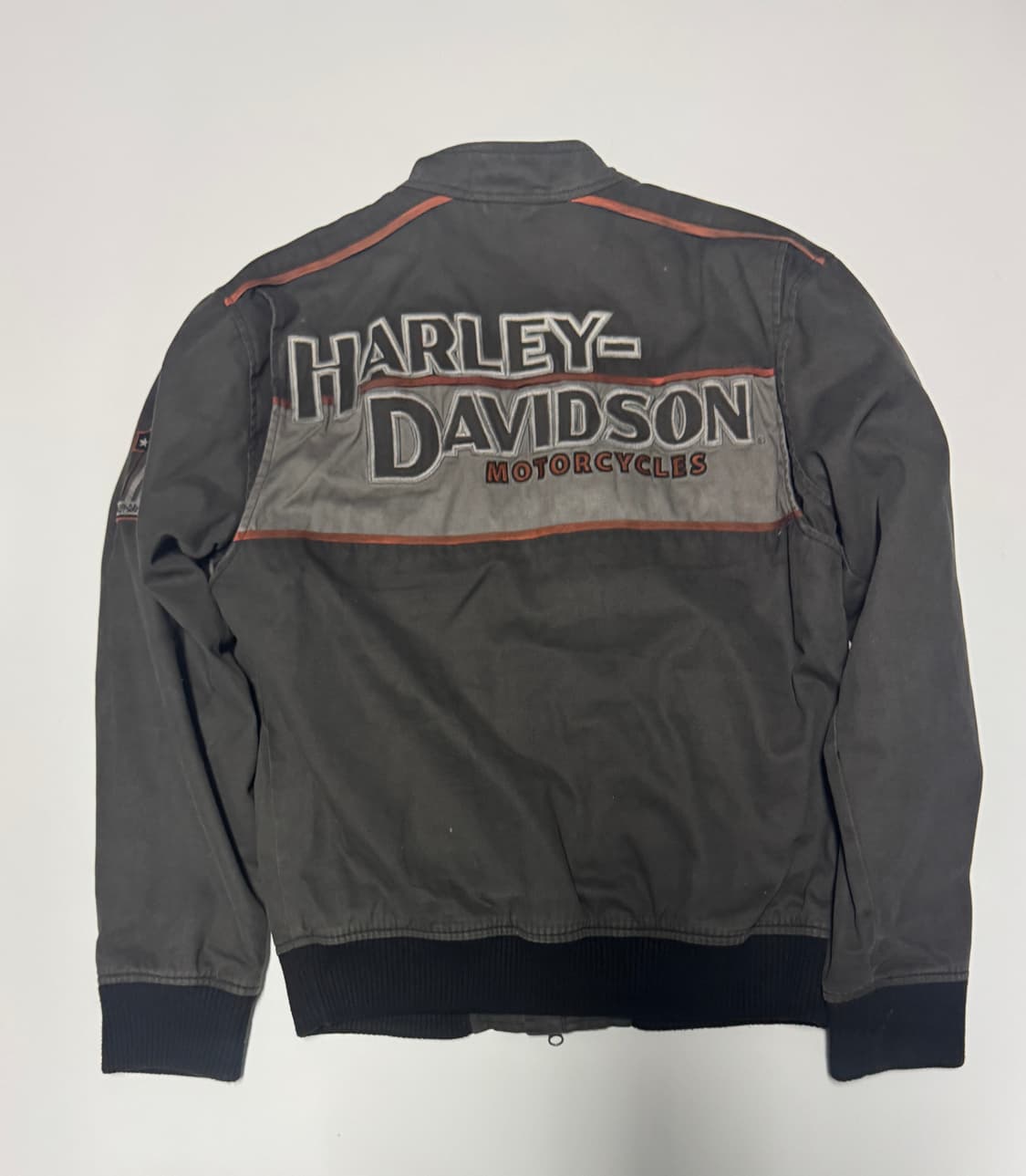 정품!! 할리데이비슨 레이싱 코튼 봄버 자켓 상품이미지2