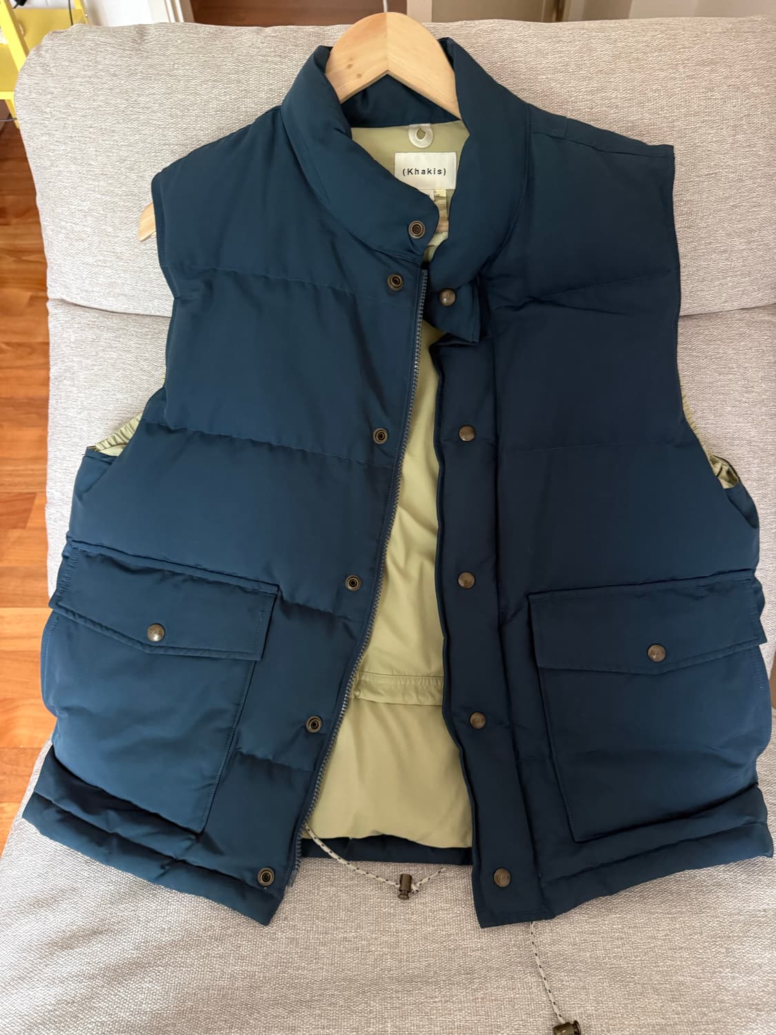 카키스 패딩조끼 2사이즈 Trail Down Vest Blue 상품이미지1