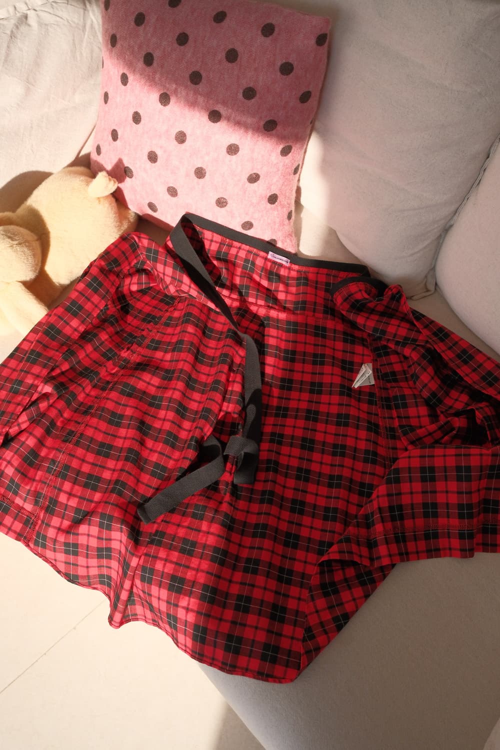 Tartan check wrap skirt 상품이미지7