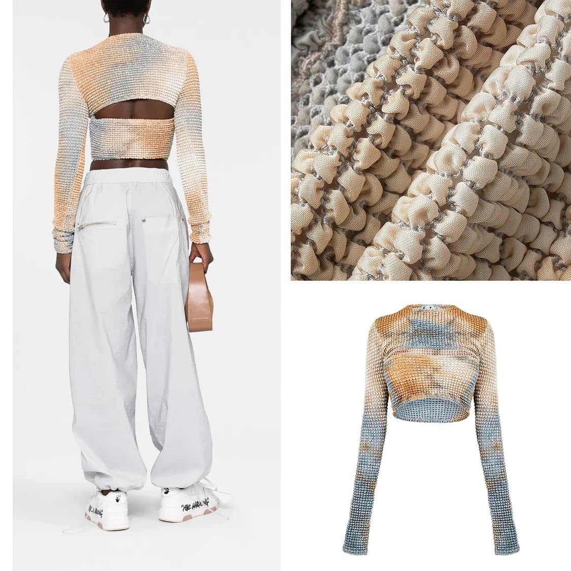 오프화이트 23 타이다이 컷아웃 티셔츠 상품이미지2