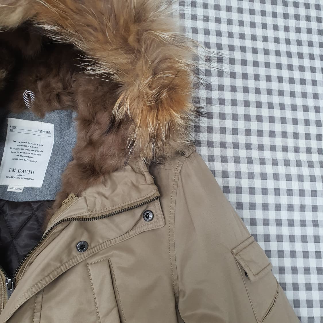 I'M DAVID 겨울 야상 면점퍼 남자95 상품이미지3