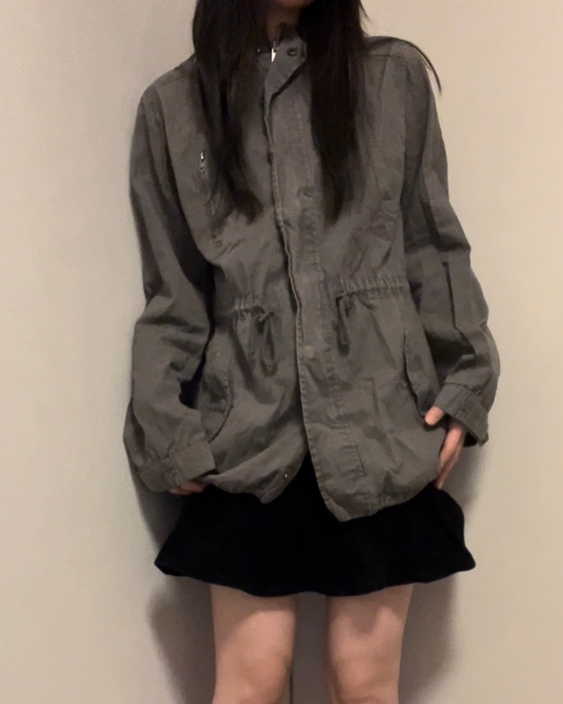 purple brown string hoodie jacket 상품이미지3