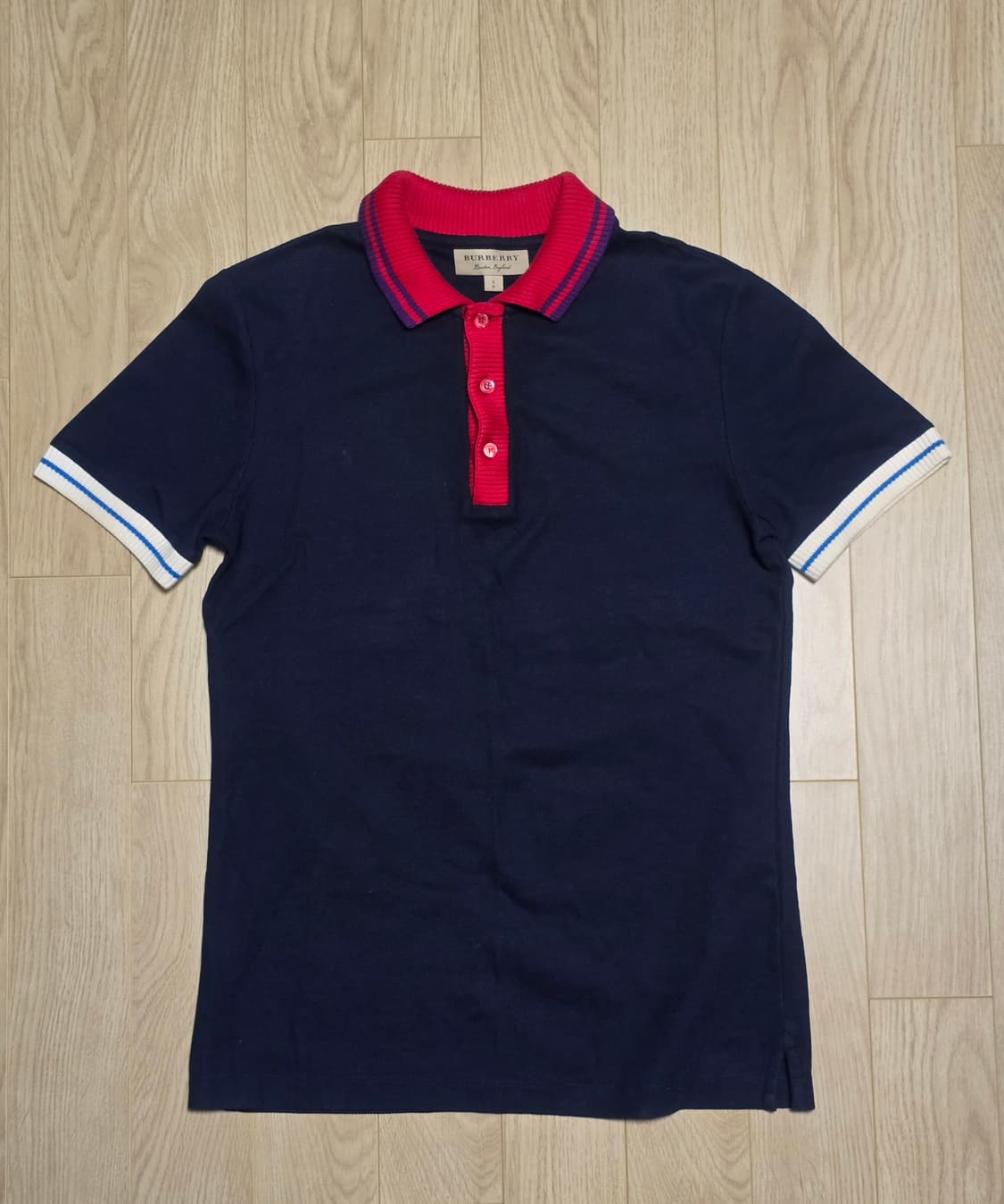 버버리 백로고 각인 코튼 멀티 폴로셔츠  상품이미지3