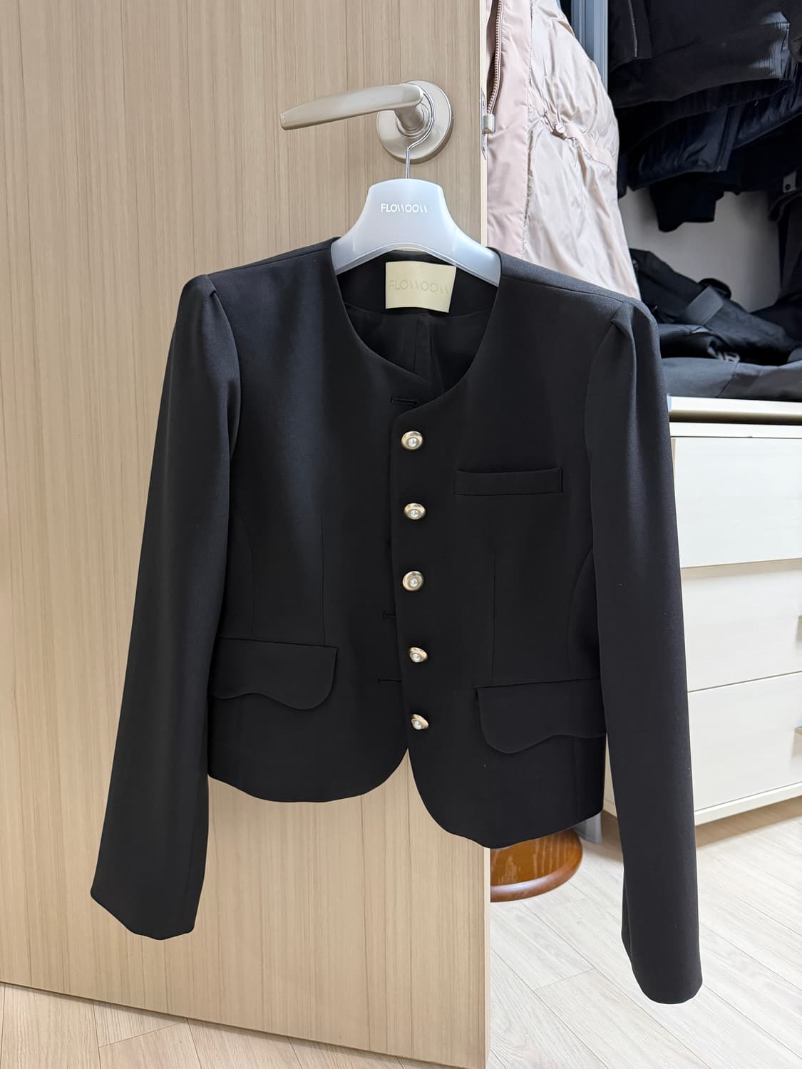 Flowoom 블랙 클래식 자켓 S 상품이미지2
