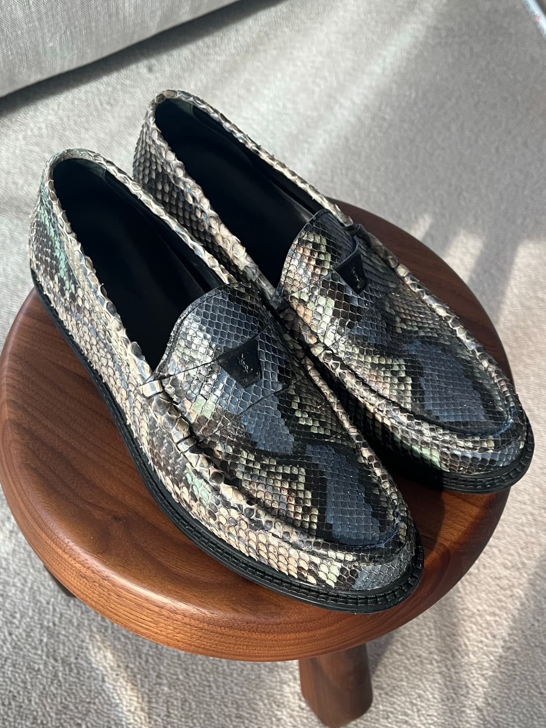 12ss YSL REAL PHYTHON LOAFER 상품이미지2