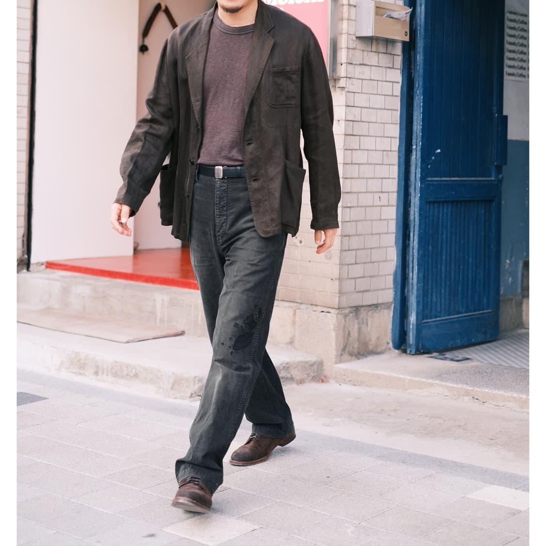 캡틴 선샤인 24SS 리넨 워크 자켓 40사이즈 상품이미지2