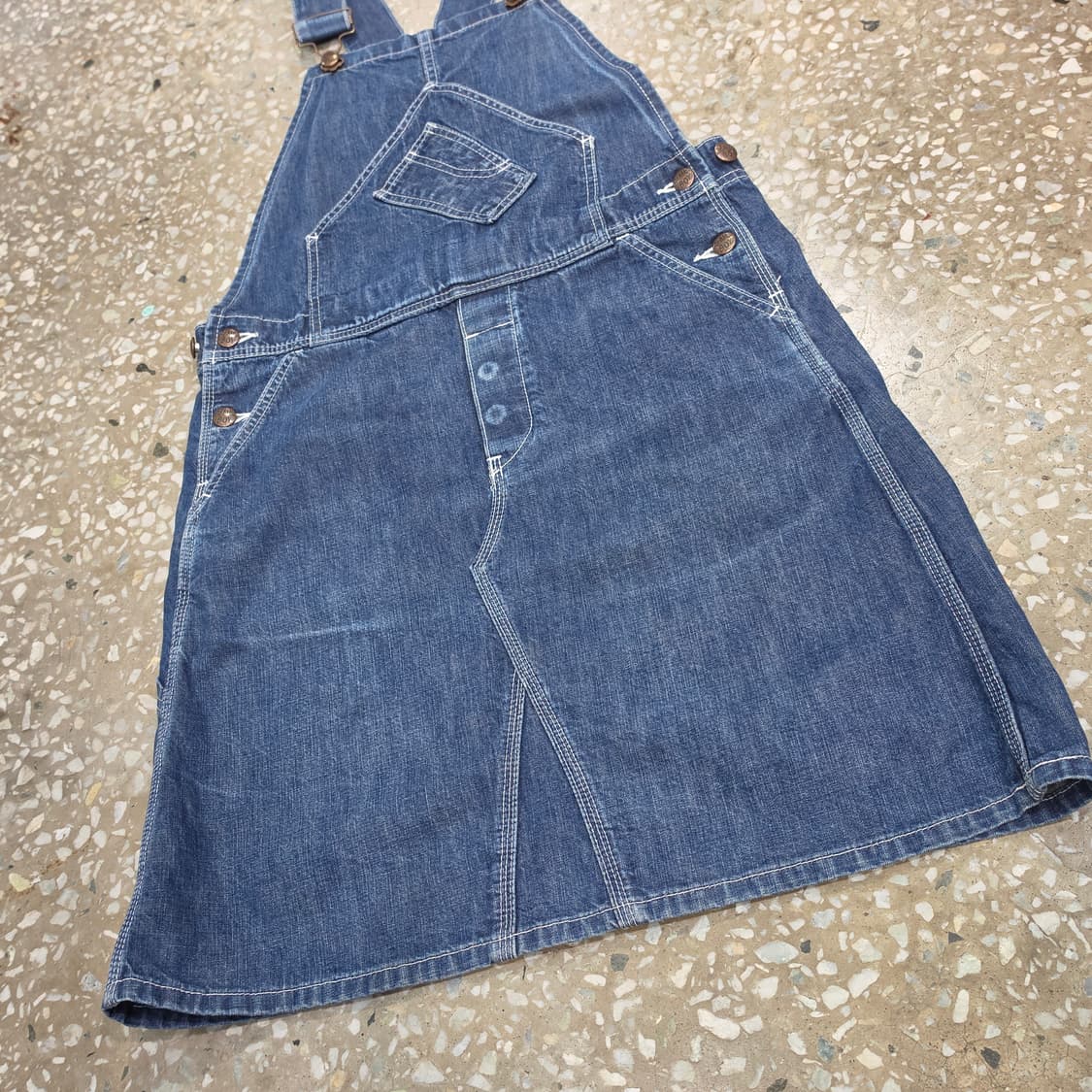 빔즈보이 데님 오버롤 스커트- 우먼M정도 상품이미지3