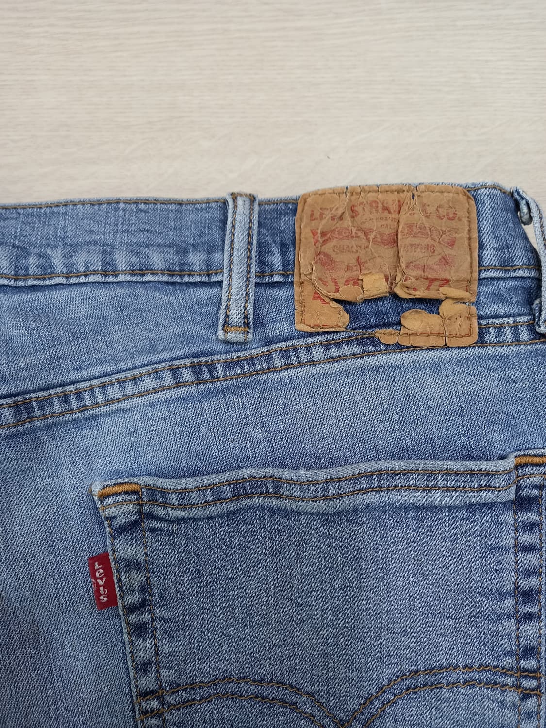 38 리바이스505 콜롬비아 워싱 스판 일자진 38-156 상품이미지5