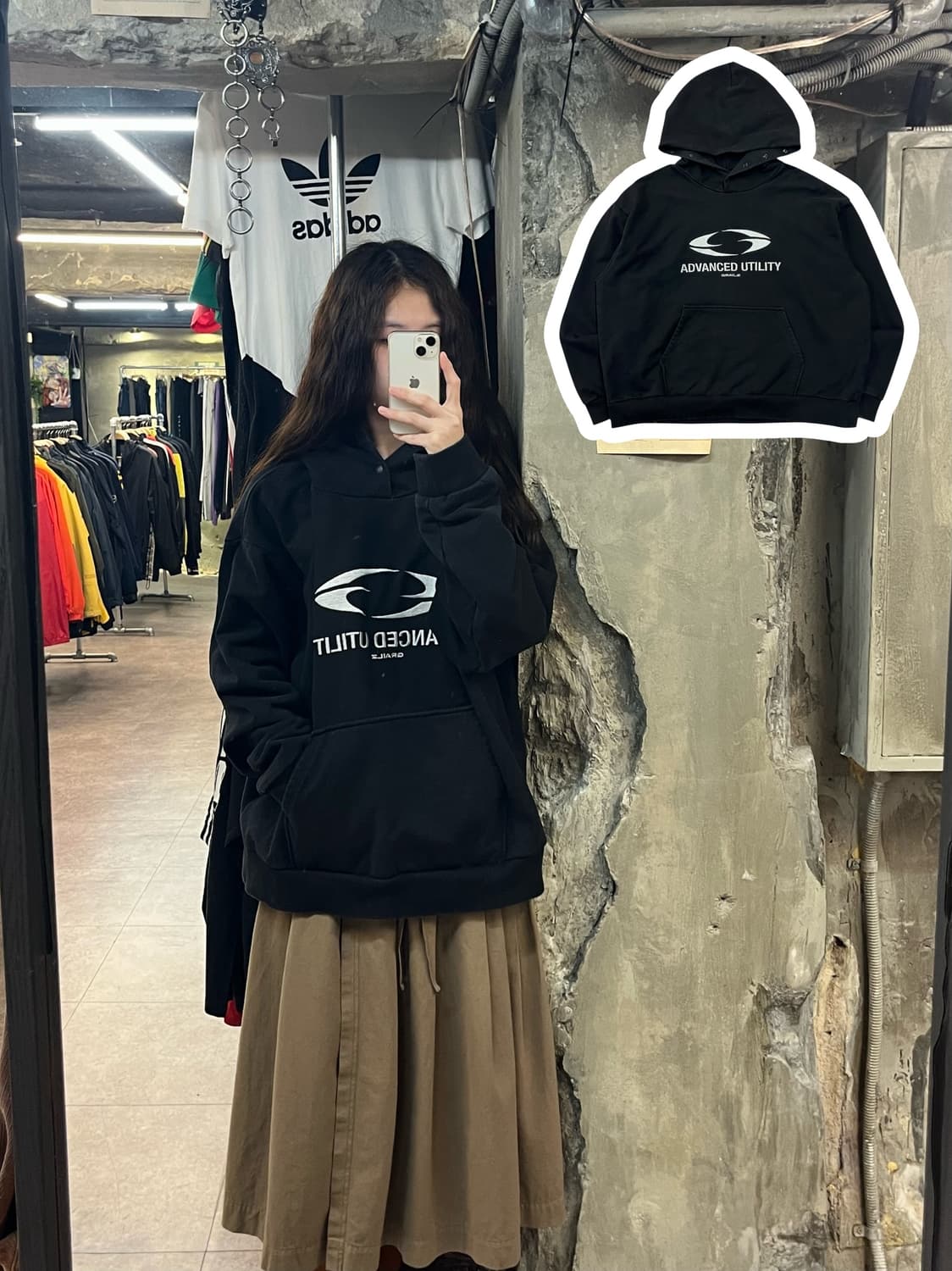 그레일즈 후드티 블랙  #csz2059 상품이미지1