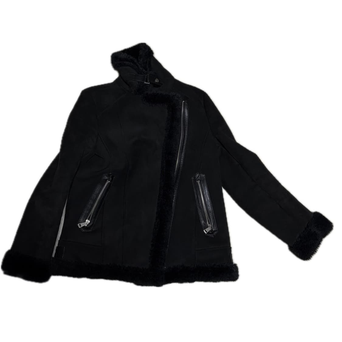 Kenneth Lady 블랙 스웨이드 무스탕 상품이미지5