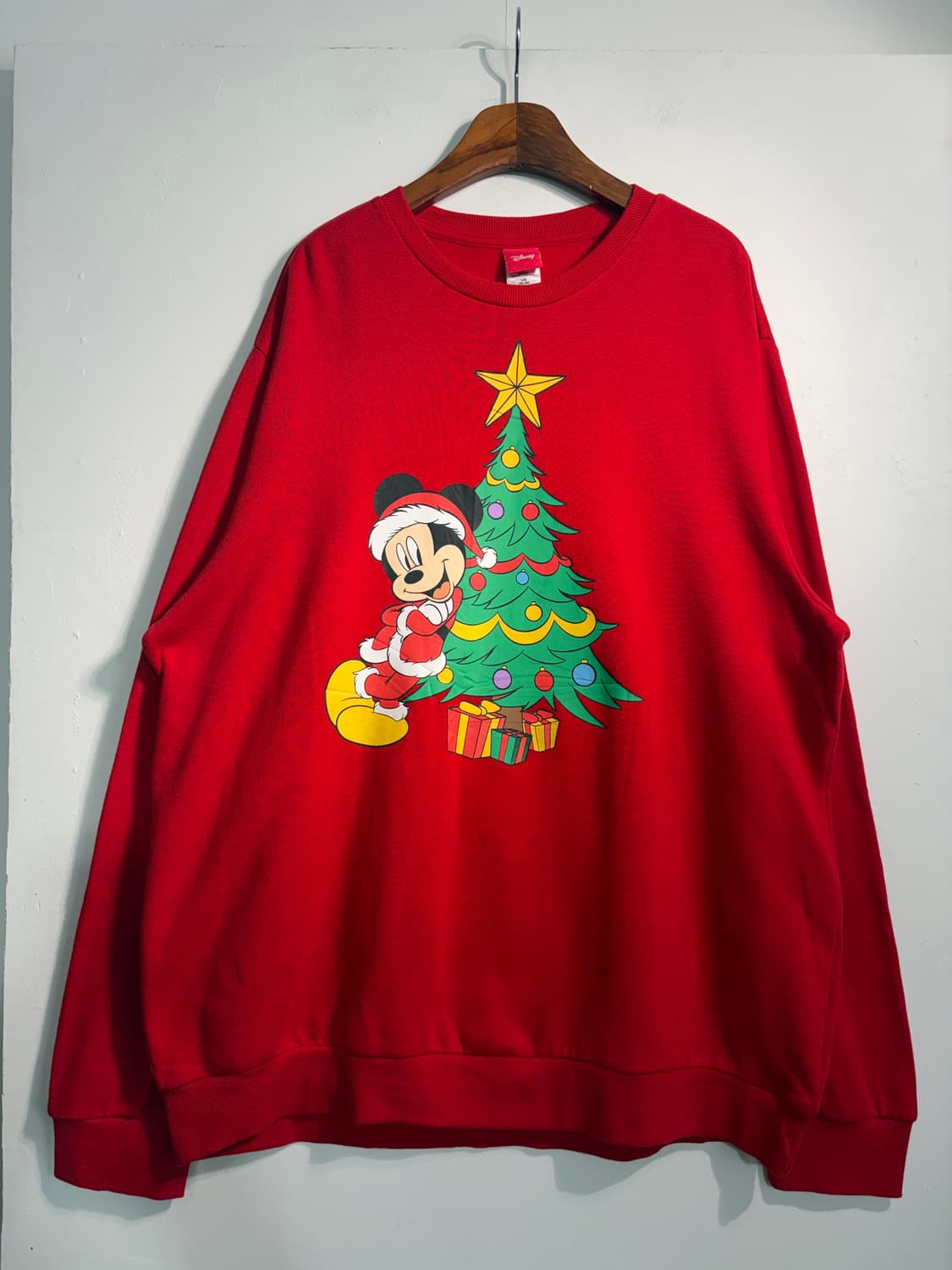 [L] U.S.A. 디즈니 미키마우스 크리스마스 맨투맨 스웻셔츠 L 상품이미지1