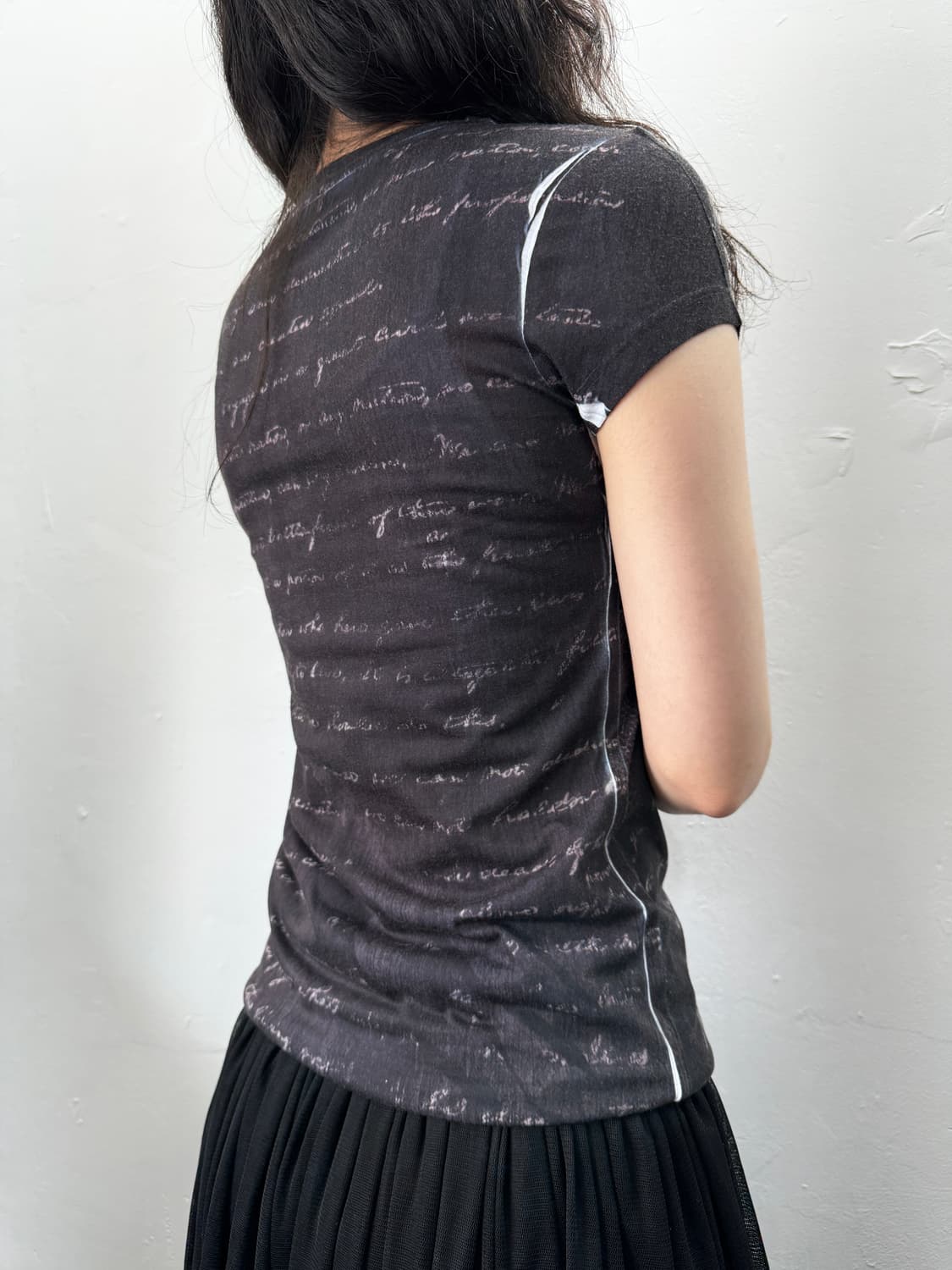rose design slim top 상품이미지3
