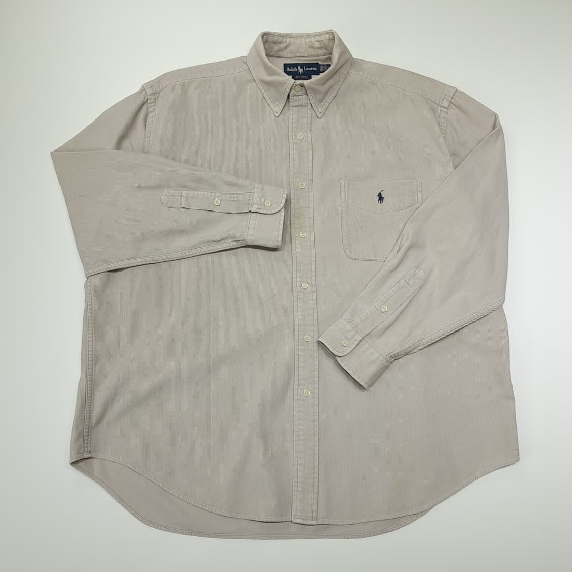 CN851 L 폴로 랄프로렌 빅셔츠 USA 그레이지 코듀로이 셔츠 남방 상품이미지2