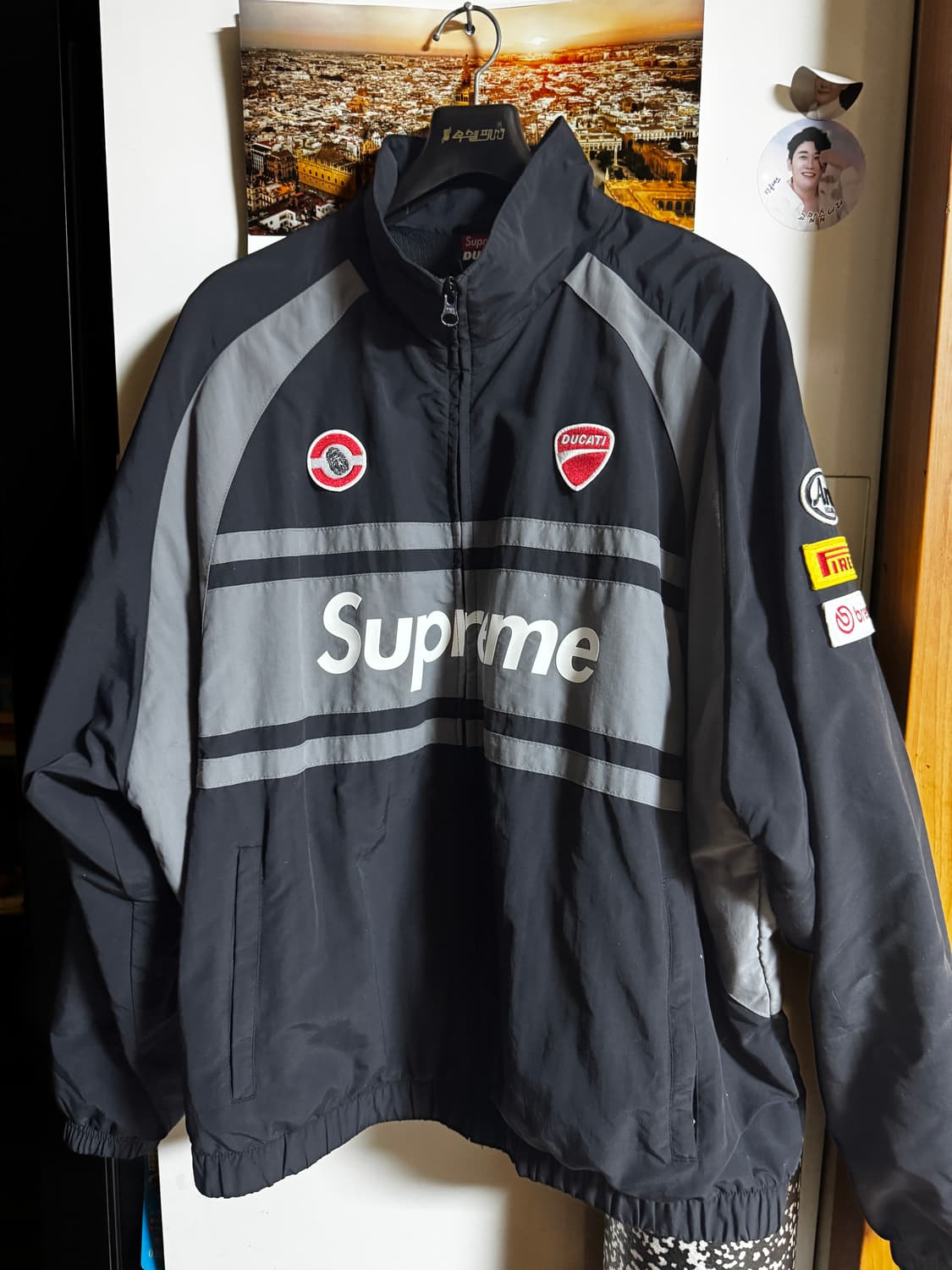 (L)슈프림 두카티 바락막이 블랙 상품이미지1
