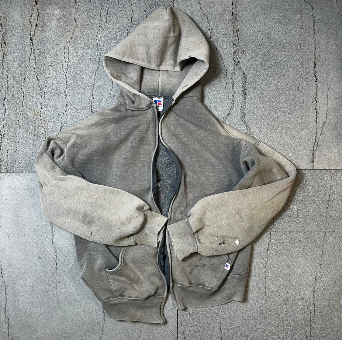 USA 90년대 러슬 애슬레틱 후드집업 판매 상품이미지2