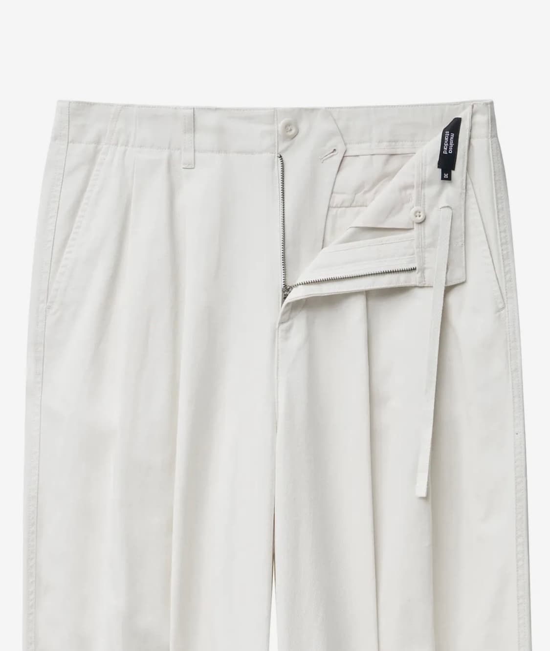 MUSINSA STANDARD 코튼 와이드 벌룬 팬츠 [크림] 상품이미지2