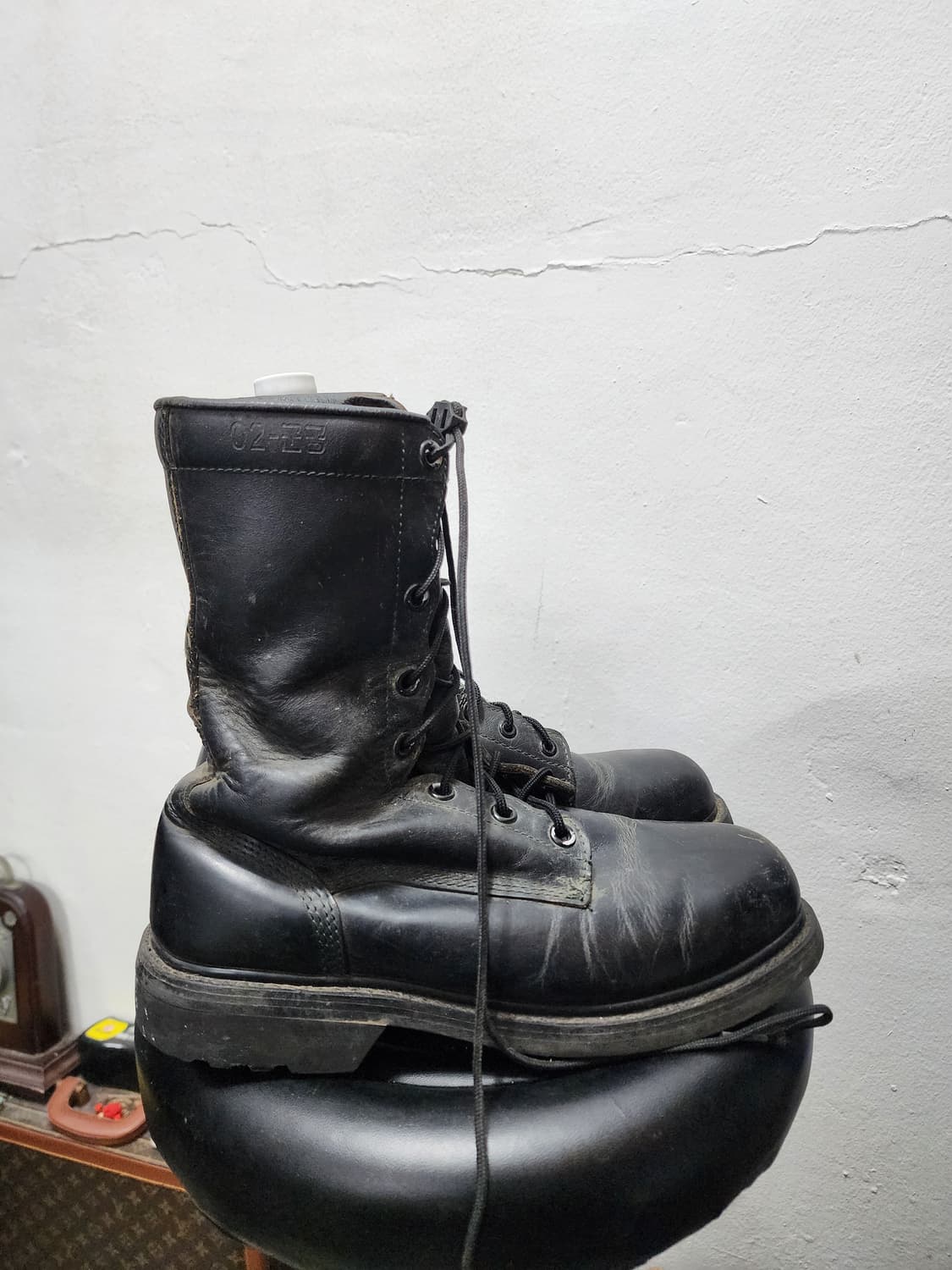 밀리터리 구형 리얼레더 전투화 상품이미지2