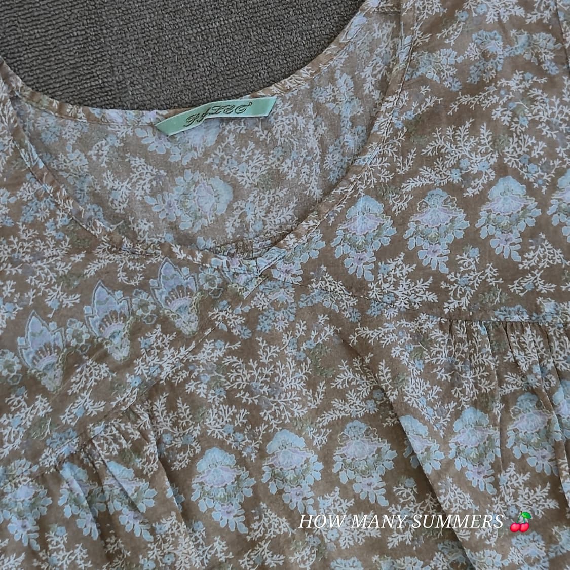 빈티지 에스닉 무드 코튼 블라우스 상품이미지2