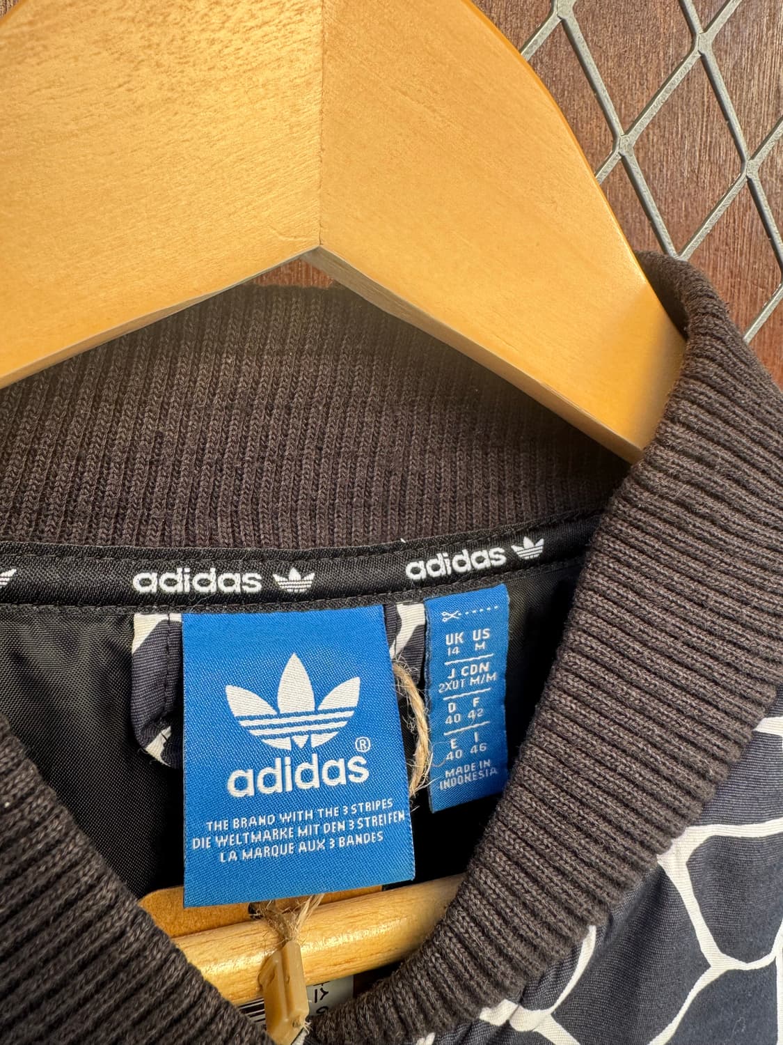 아디다스 애니멀 패턴 블루종 봄버 자켓 M 상품이미지3