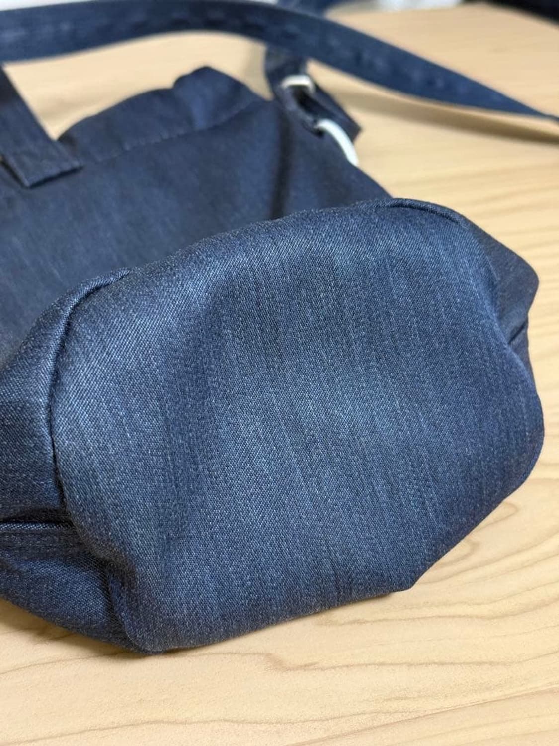 요시다포터 드로우스트링 숄더백 데님 인디고 상품이미지3