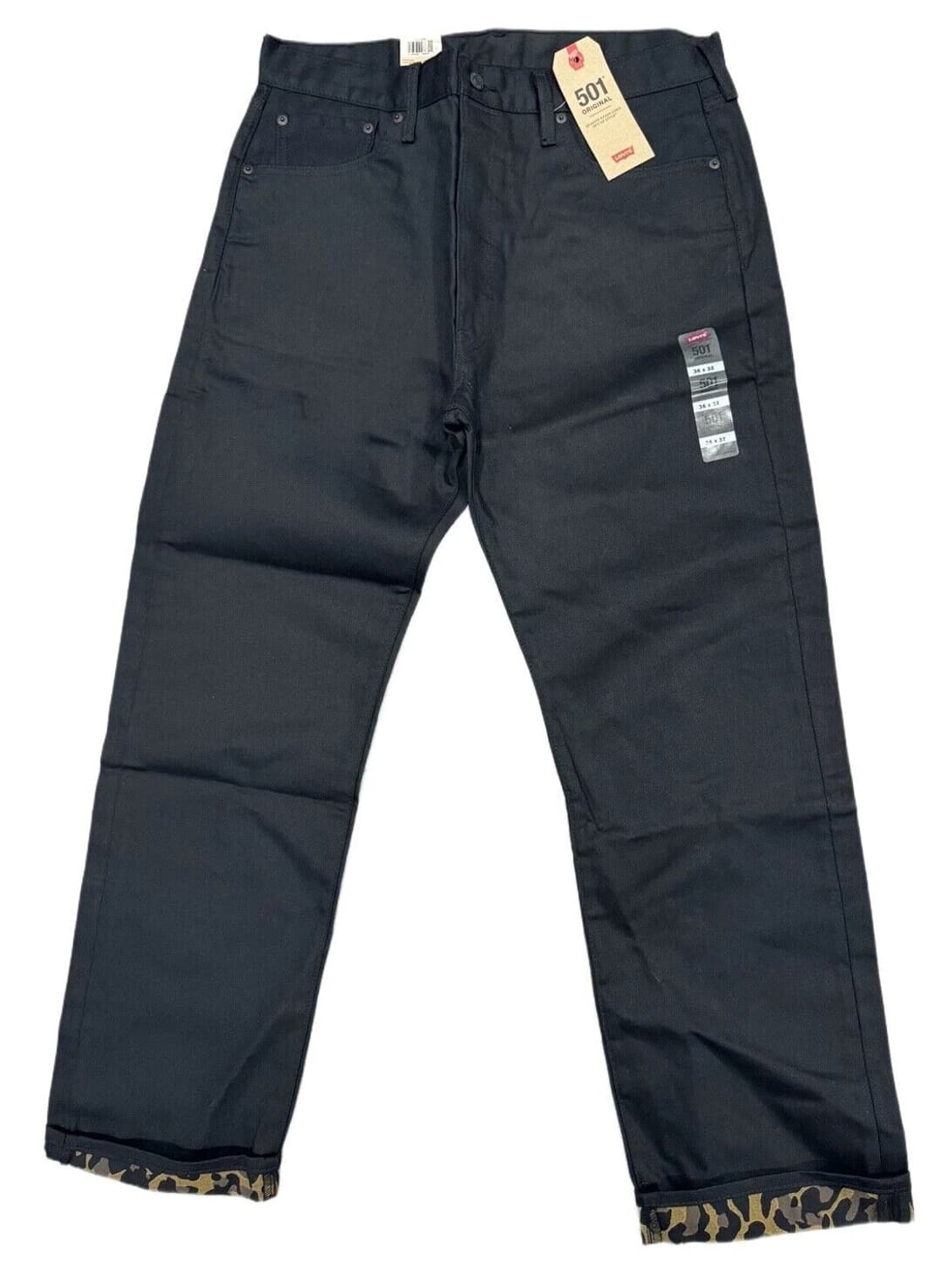 리바이스 빈티지 10912 슬림 핏 테이퍼드 레그 오렌지 탭 블랙 진 상품이미지4