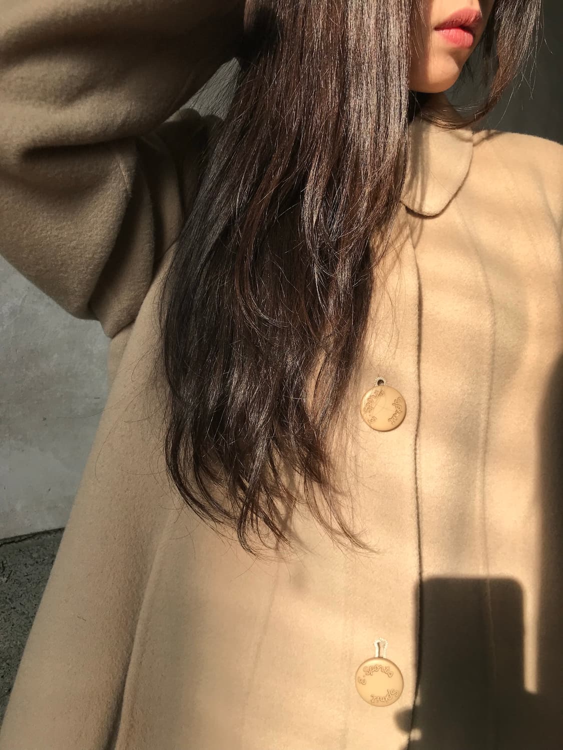 프린세스라인 베이지 코트 상품이미지7